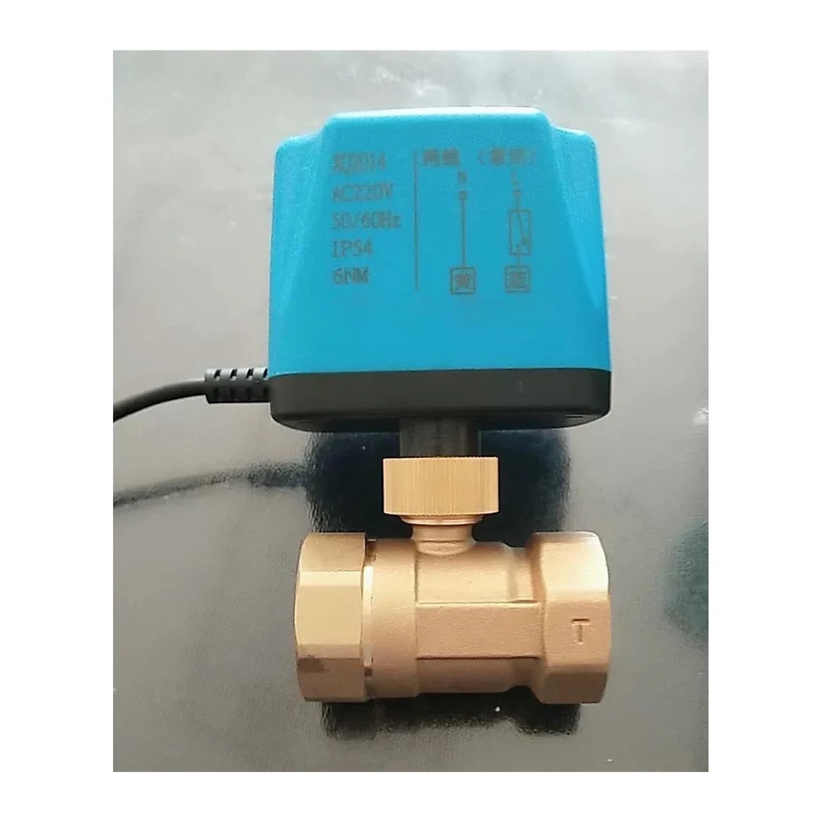 HKYPCOKVK 12V 24V / 220V Motorized Ball Valve 2-Way/3-Way 2-Wire Brass Electric Actuator Controller Normal Open/Normal Close(220v-two-way,DN32)