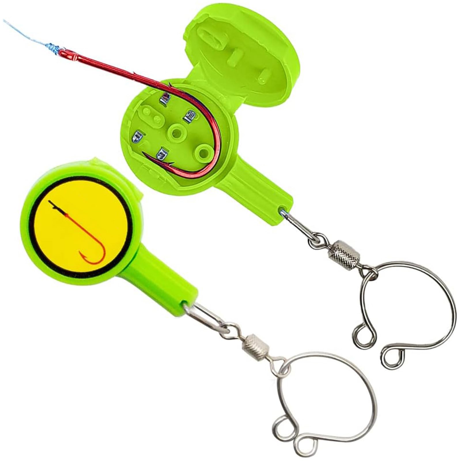 Fishing Gear Knot Tying Tool, green