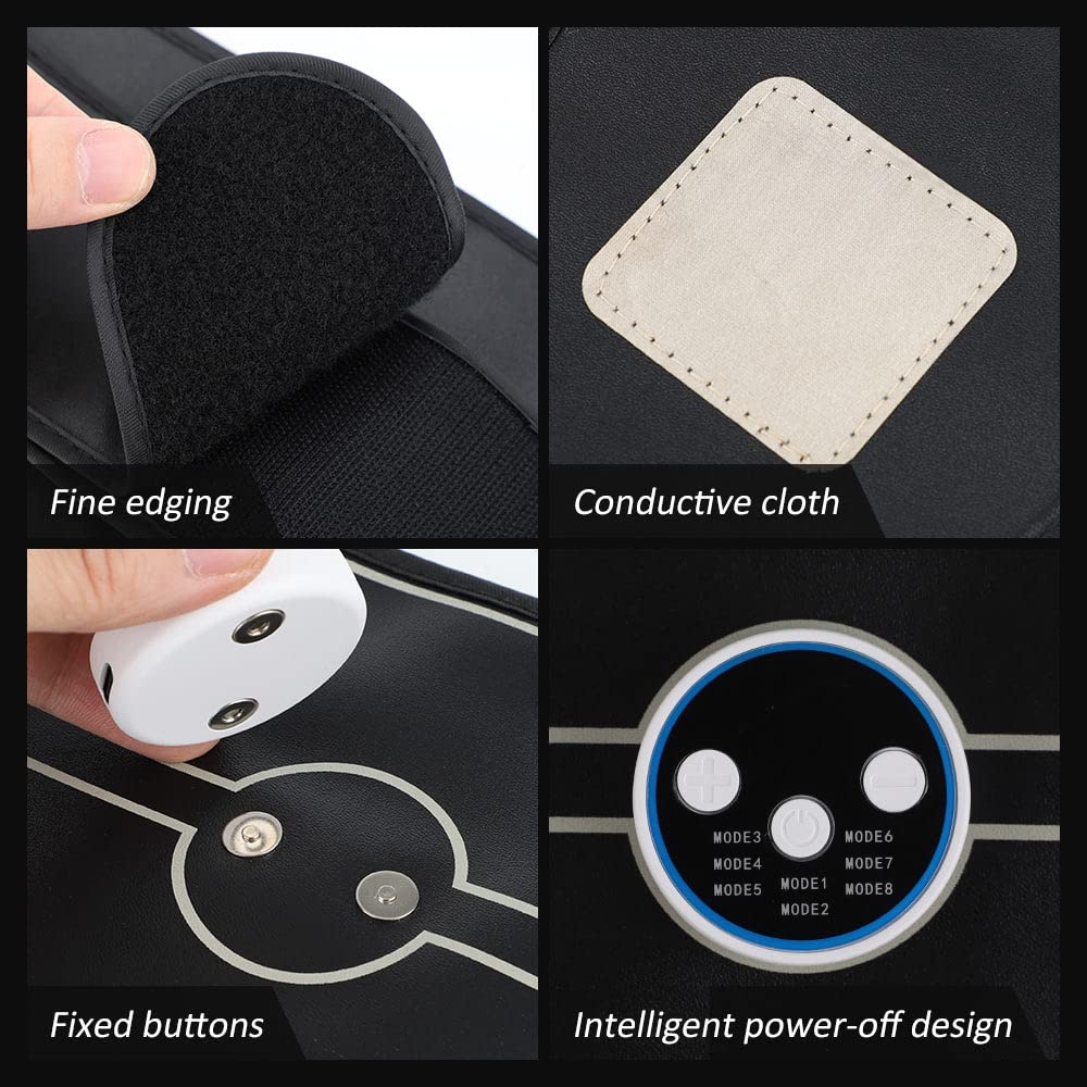 8Modi 15Livello EMS Muscolare Stimolatore Massaggio Vita Slimming Cintura Addominale Muscolare Trainer Cinture Fitness Addome Massaggio Cintura