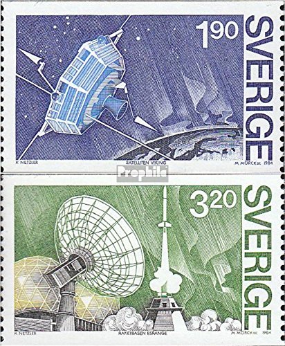 Prophila Collection Svezia 1305-1306 (Completa Edizione) 1984 Satellite Project Viking (Francobolli per i Collezionisti) Spazio