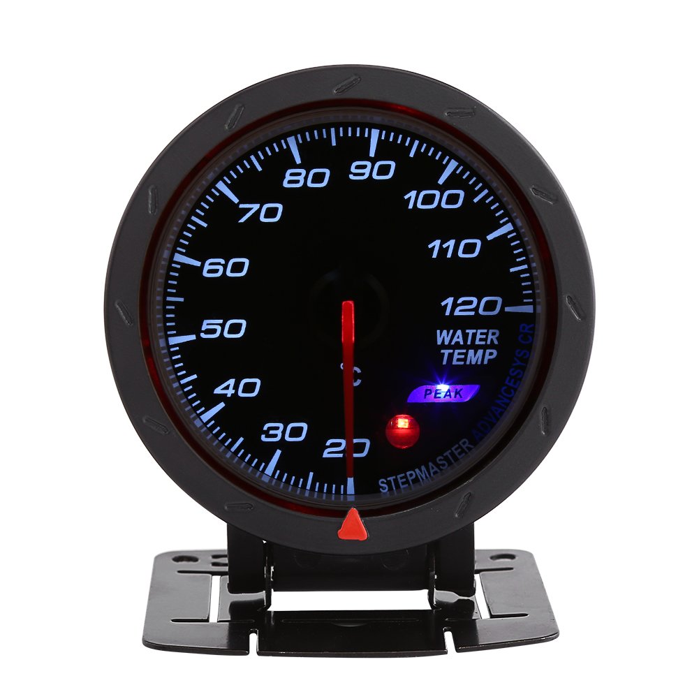 Universal Digital Blue LED Water Temperature Gauge 20 120℃ for Auto Racing Car High Sensitivity Easy Operation