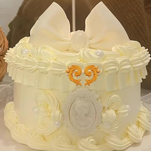 Miniatura 5 de MINFEIDMS Moldes barrocos para fondant, moldes europeos en relieve de silicona para decoración de pasteles, decoración de cupcakes, caramelo de