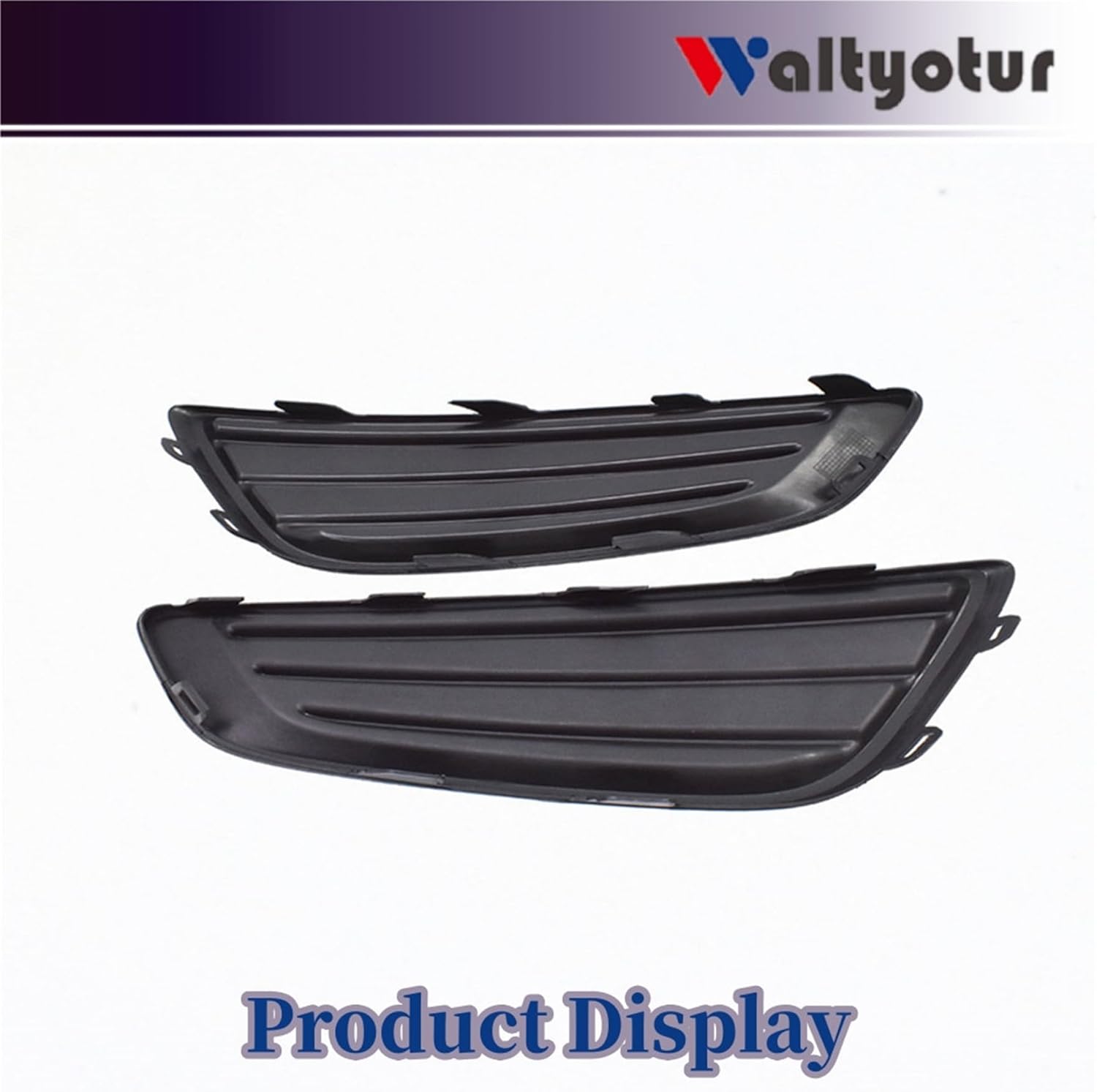 2 x Front Bumper Left + Right Bumper Fog Light Lamp Cover Trim Grille Grill Replacement for 2015-2018 Focus