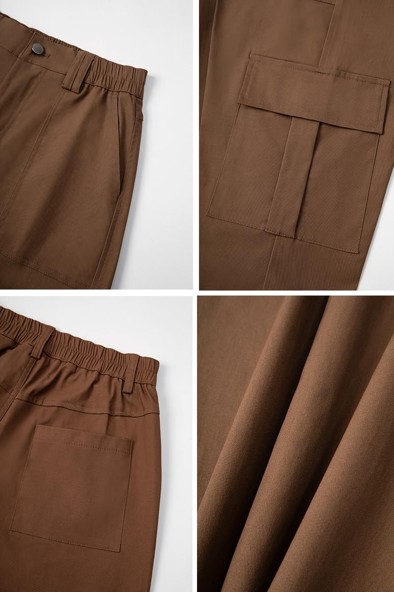 THWEI Cargo Pants for Women High Waisted Casual Pants Y2K Streetwear with 6 Pockets - Image 6