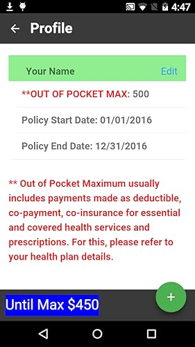 Out of Pocket Max Tracker