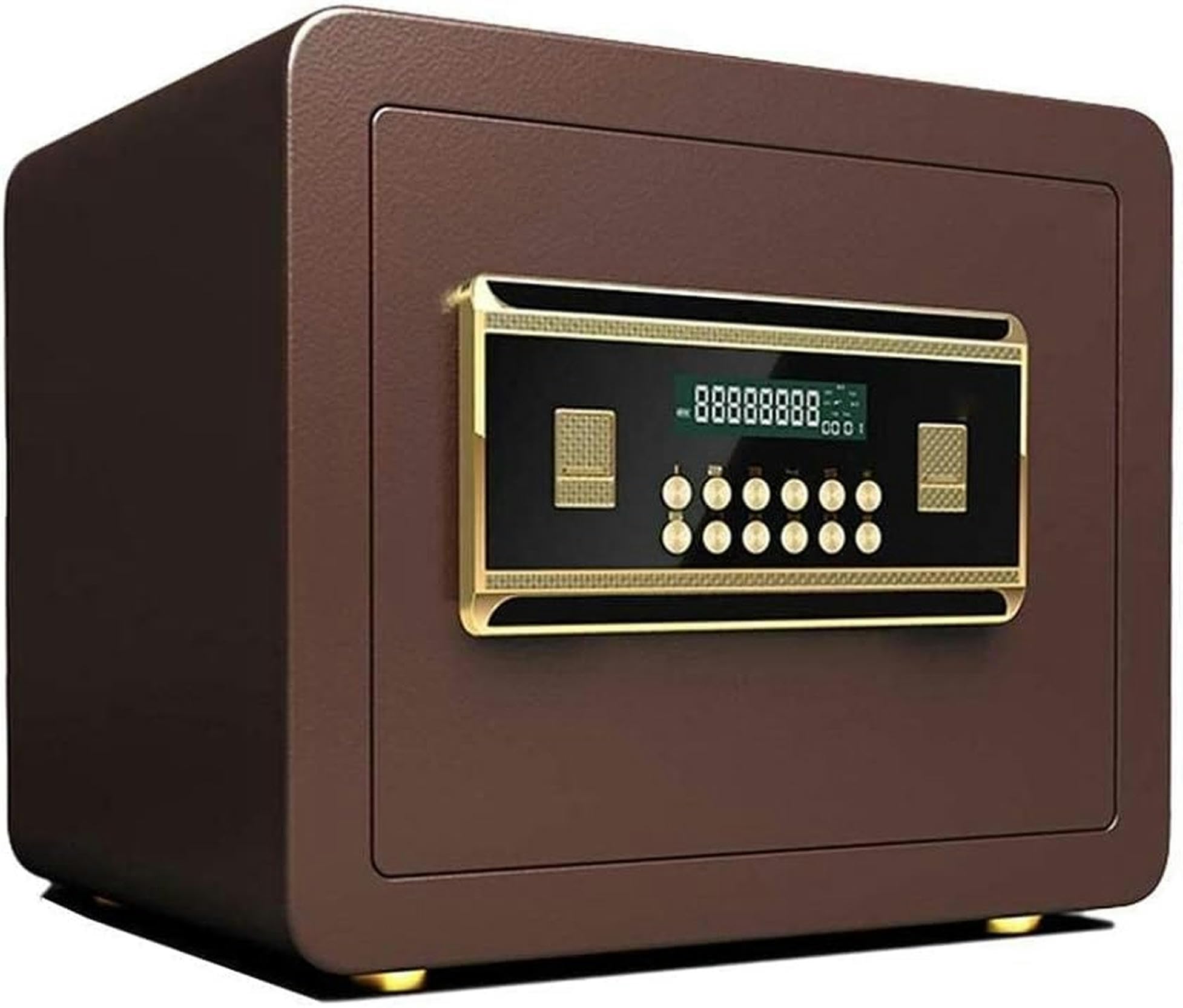 Sicurezza, Display LCD Cassaforte Mobili di Sicurezza Allarme Integrato Installazione Fissa a Parete Chiave Digitale Cassaforte per armadietto Sicuro per Documenti d'identità, Documenti A4,