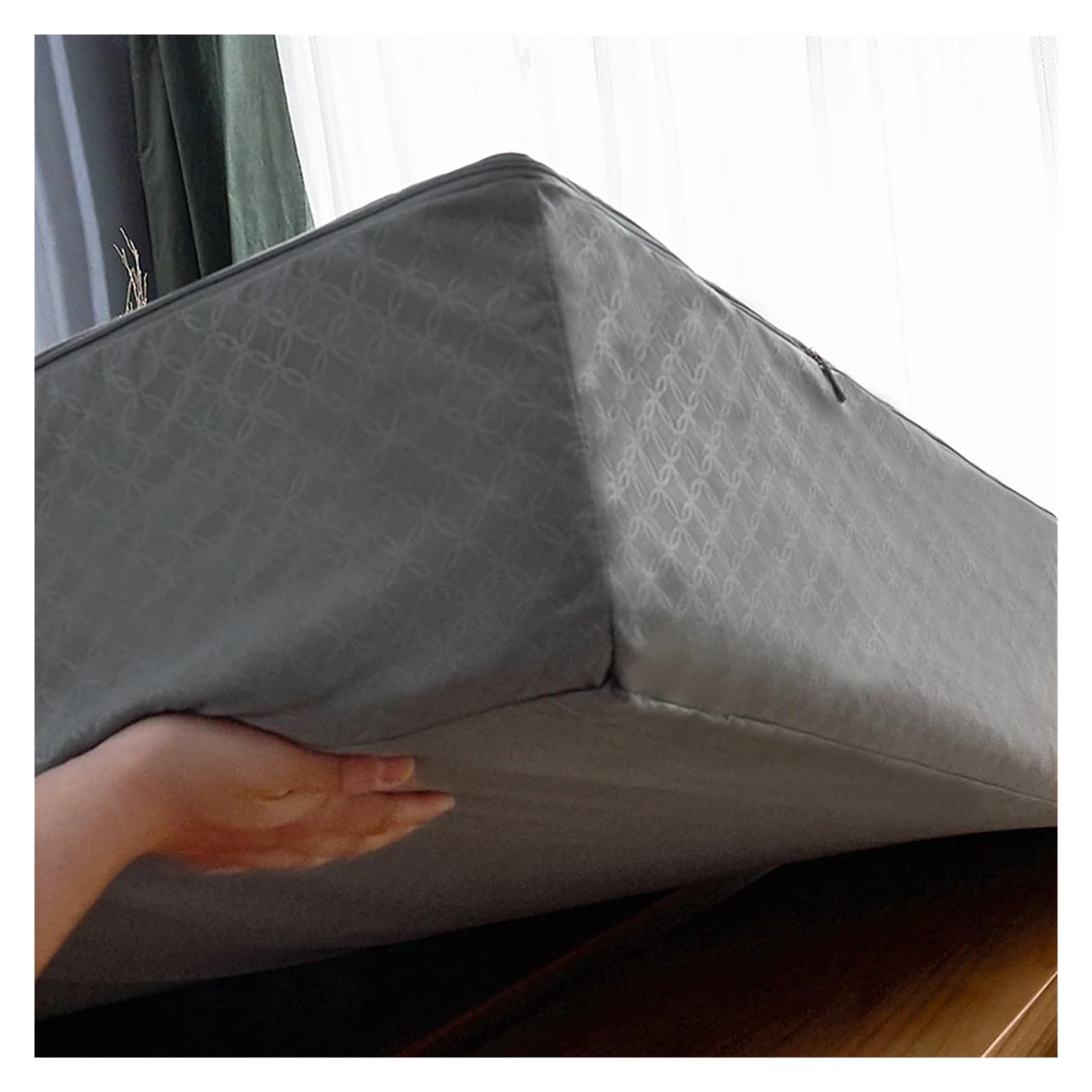 Housse de Matelas imperméable avec Fermeture éclair, Drap-Housse matelassé Tout Compris sur Six côtés, King/Queen Housse de Matelas(1,120x190x15cm 1pc)