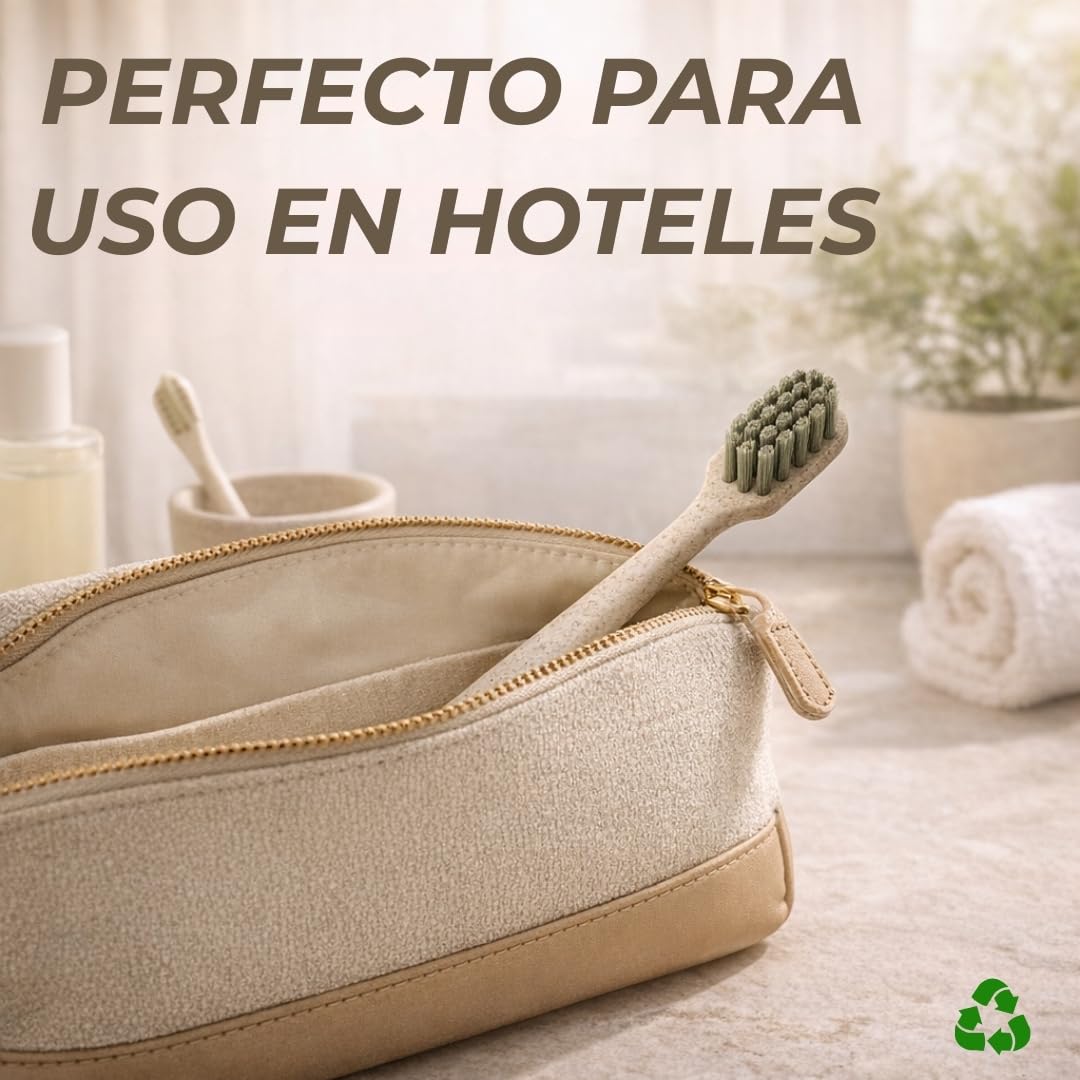 500 unidades de Kit Dental Bio Amenities Hotel – Set de Higiene Bucal Ecológico para Hoteles, Casas Rurales y Alojamientos Turísticos | Productos de Acogida Sostenibles para Habitaciones y Huéspedes