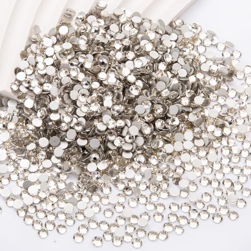 Image of Flatback Rhinestones Bulk, 14400PCS Crystal Rhinestones for Clothes DIY Decoration Crafts, Crystal, SS10, 2.7-2.9mm