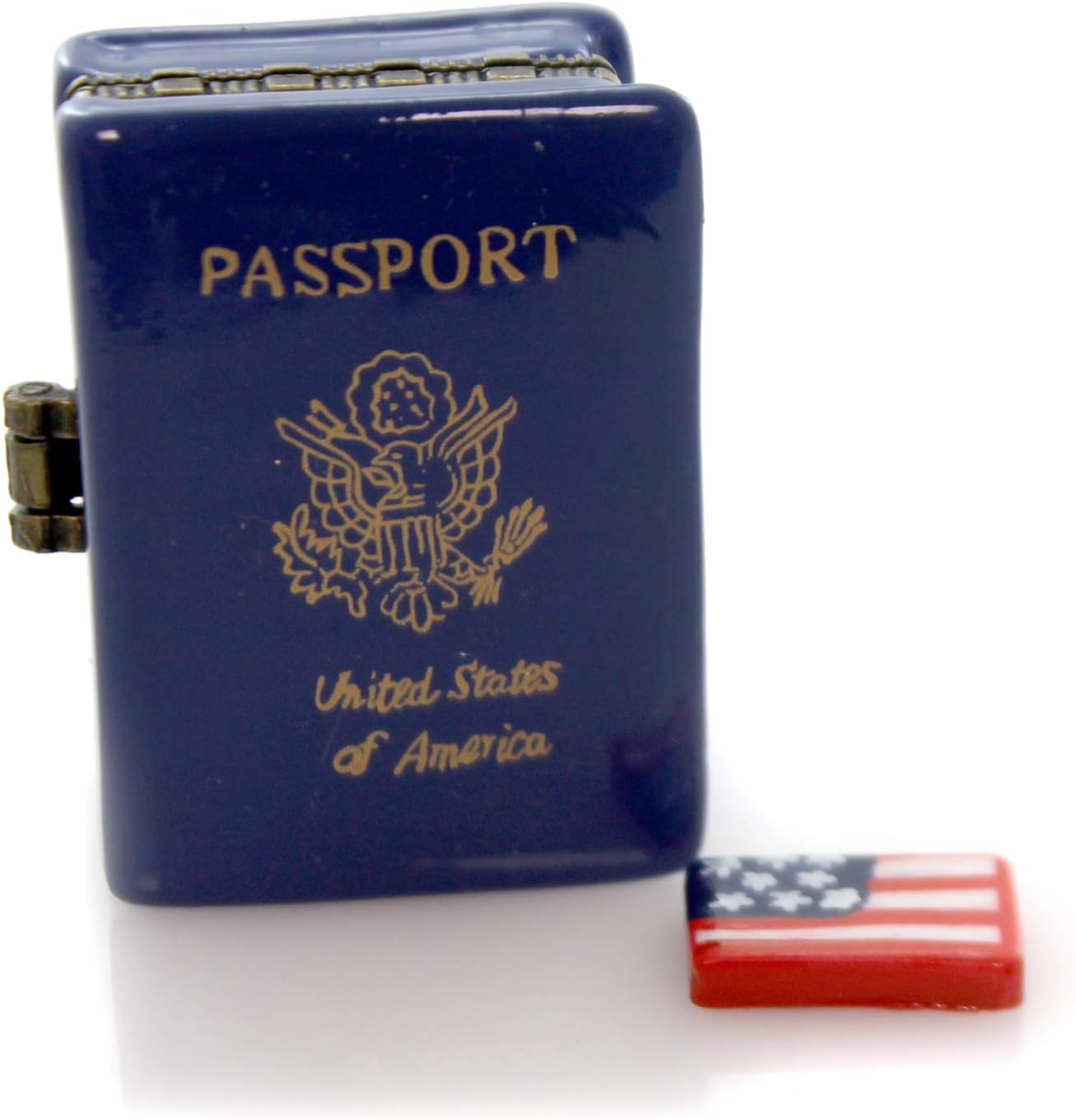 Passport International Travel Trip Trinket Box