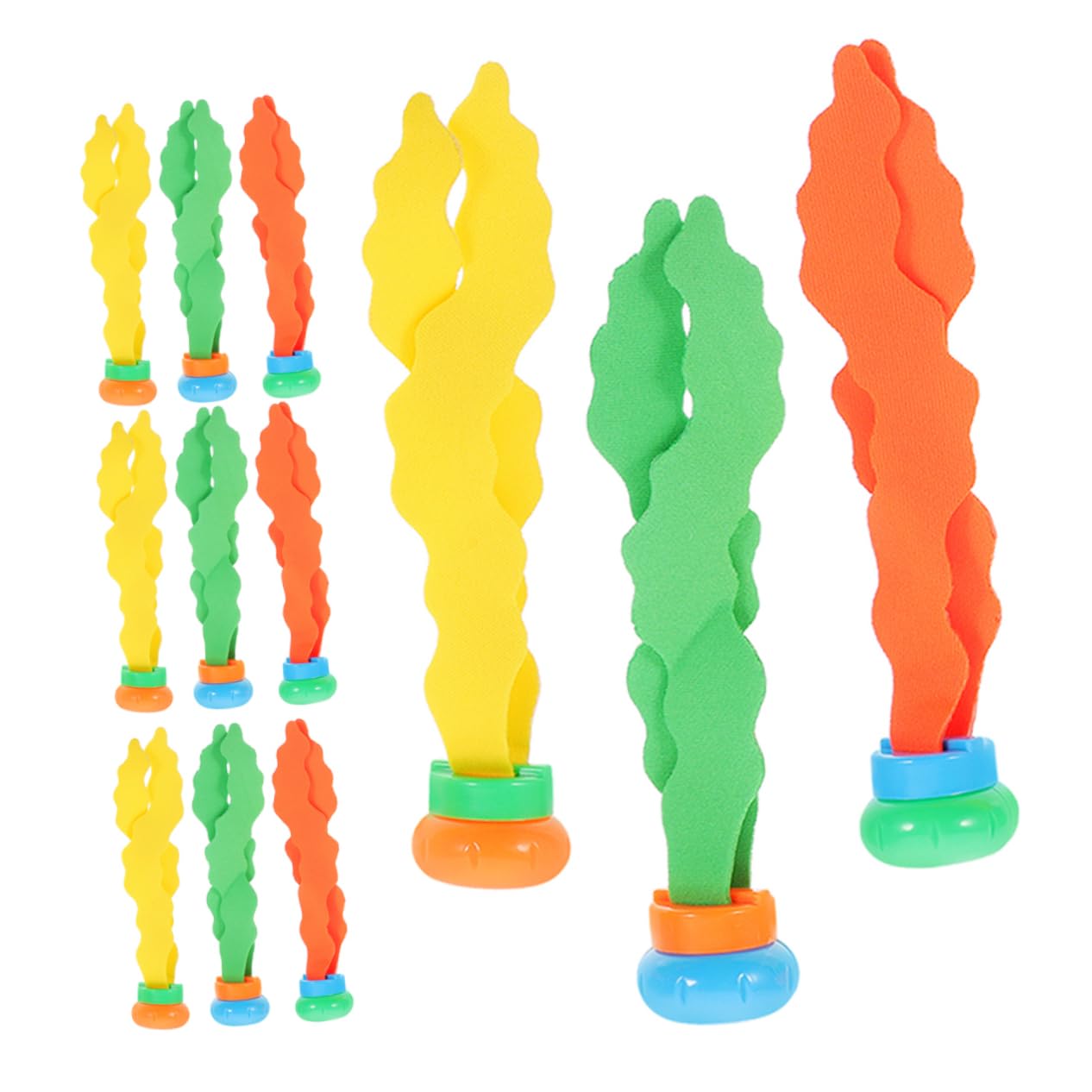 Toddmomy 12pcs Seagrass Dive Toys for Boys and Girls Fun Pool Play Set Safe Materials