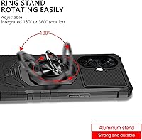 Vista 4 de Ailiber Funda para OnePlus Nord N30, One Plus N30 5G con protector de pantalla de vidrio templado, soporte de anillo para montaje magnético