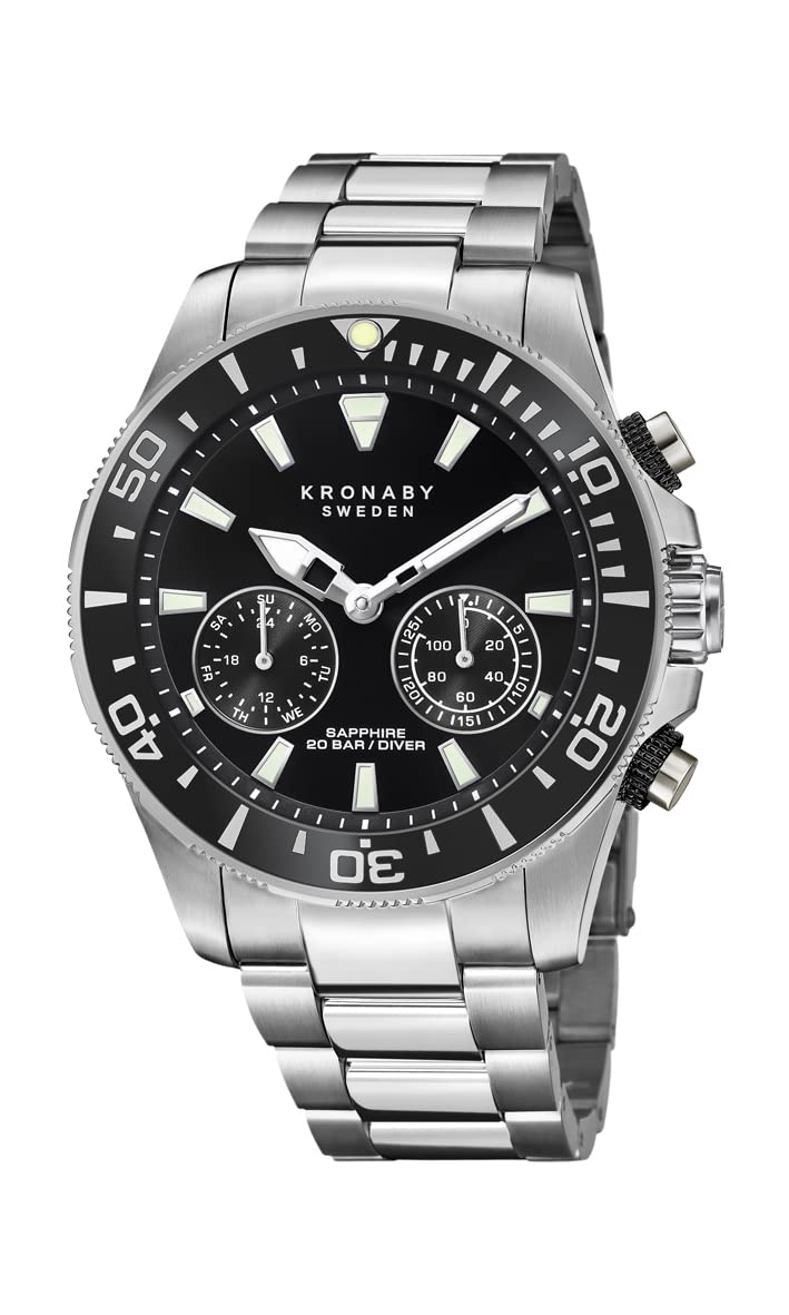 Kronaby Montre Connectée Homme Hybride en Acier Inoxydable 316l