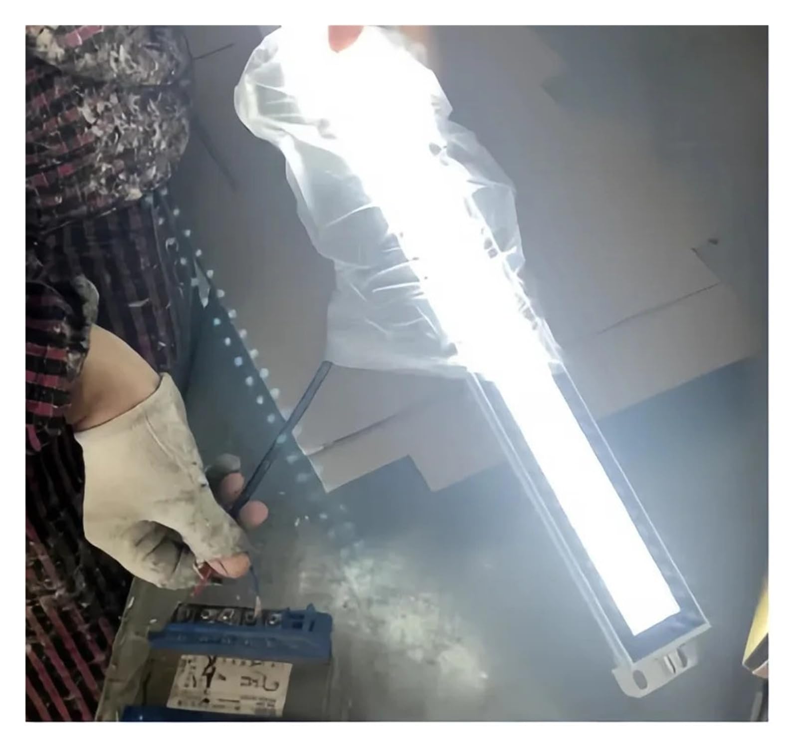 Lampe de travail à LED for machine-outil, IP66, résistante à l'huile, for tour CNC, éclairage industriel, alliage d'aluminium pour atelier/garage(53cm,100-230V)