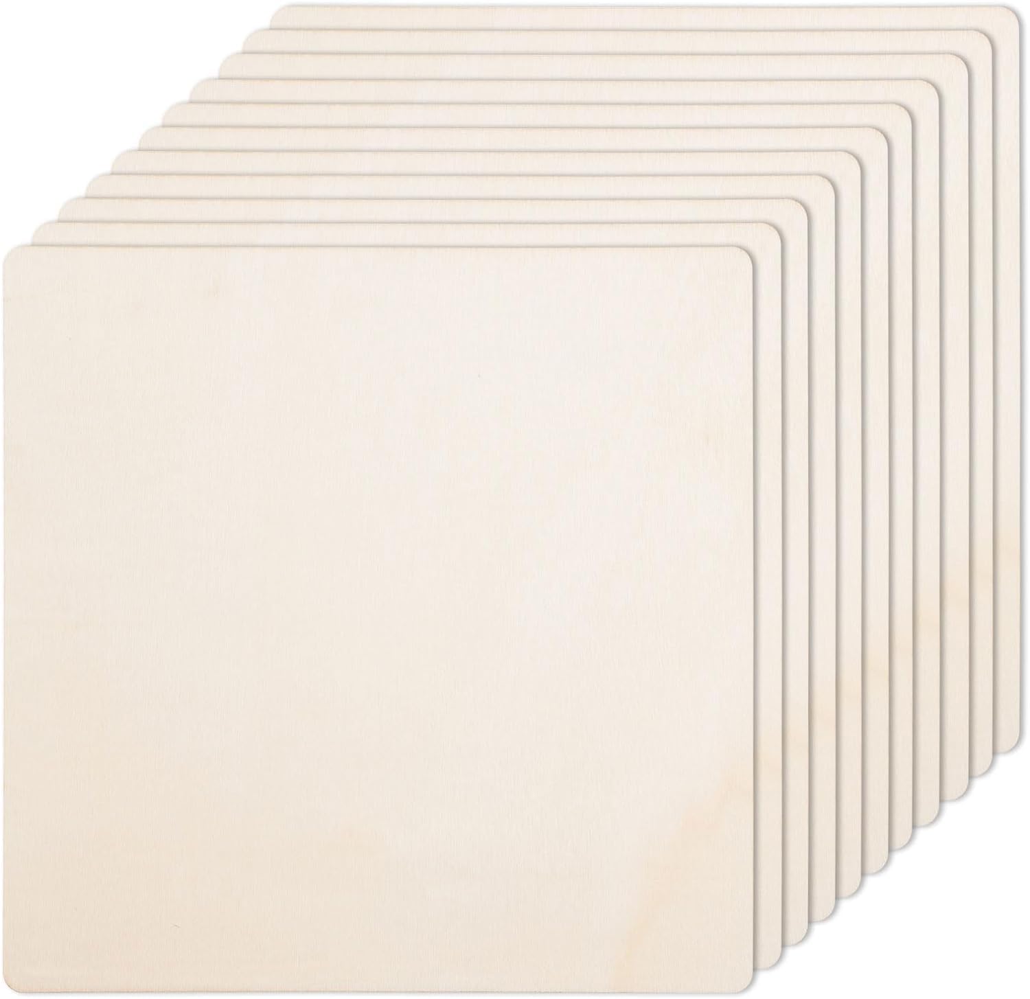Levin 5pc Wood MDF Boards for Art and Craft 3.5mm Unfinished Square Wood Slice for Resin Art,Mandala Art,Pyrography, Painting,Plain Pine MDF Coasters (2.5inch)-image-42
