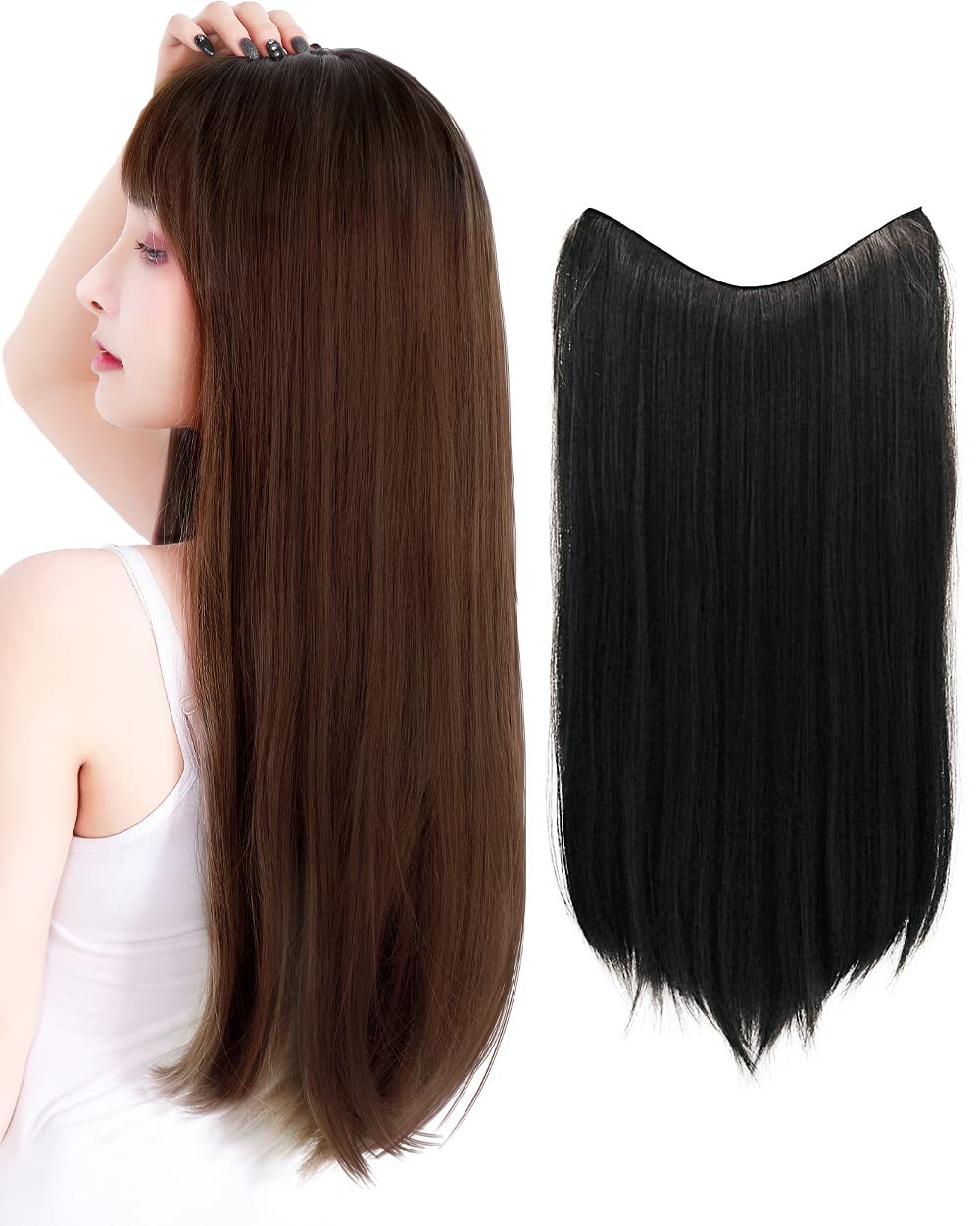 Amazon.co.jp: [TefuRe] エクステ ヘアエクステンション ヘアエクステ