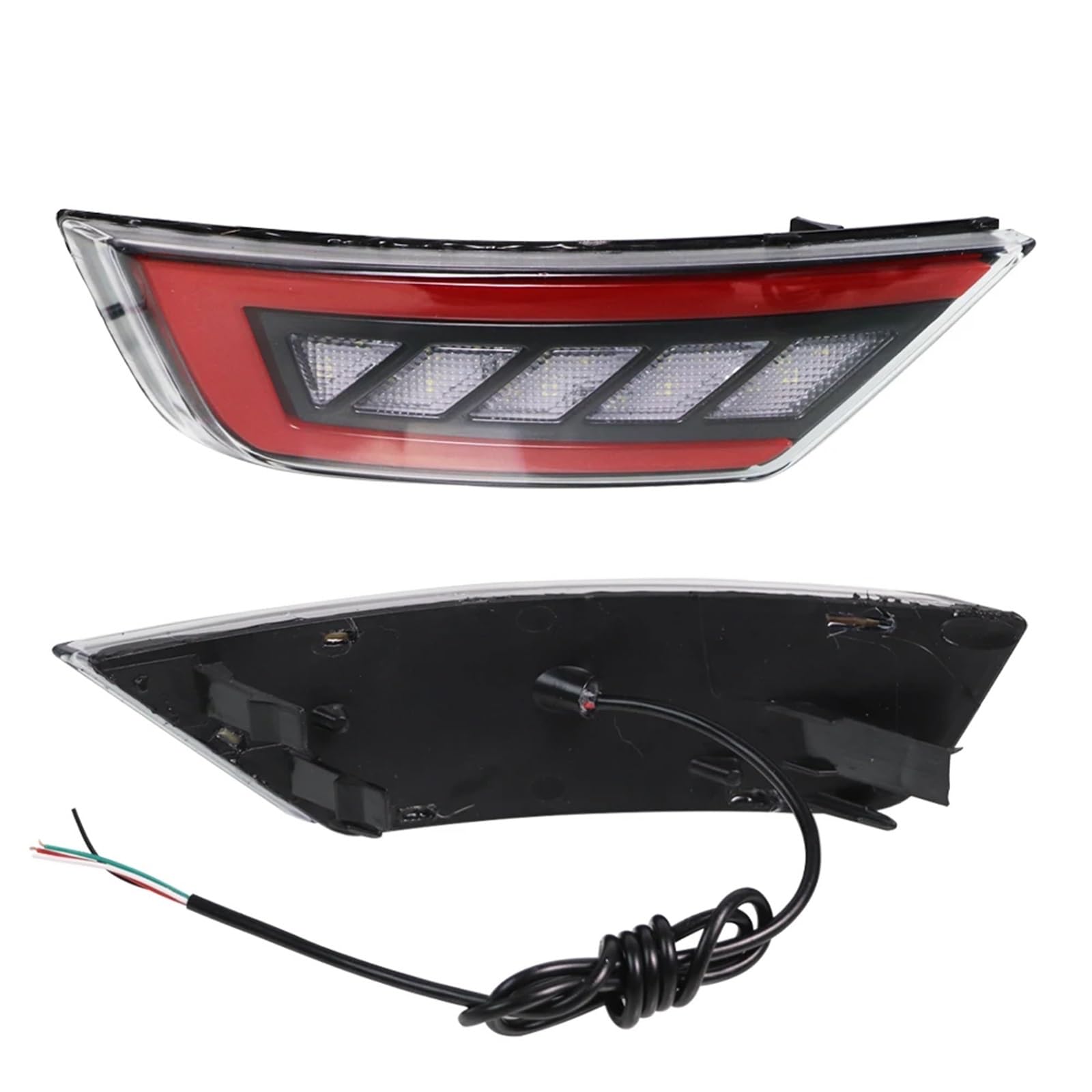 Lampa tylna zespolona Dla Ford Escape Kuga 2013 2014 2015 2016 2017 2018 Samochód Prawy Tylny Zderzak Światła Odblaskowe Tylne Lampy Przeciwmgielne Montaż(DEEP BLUE)