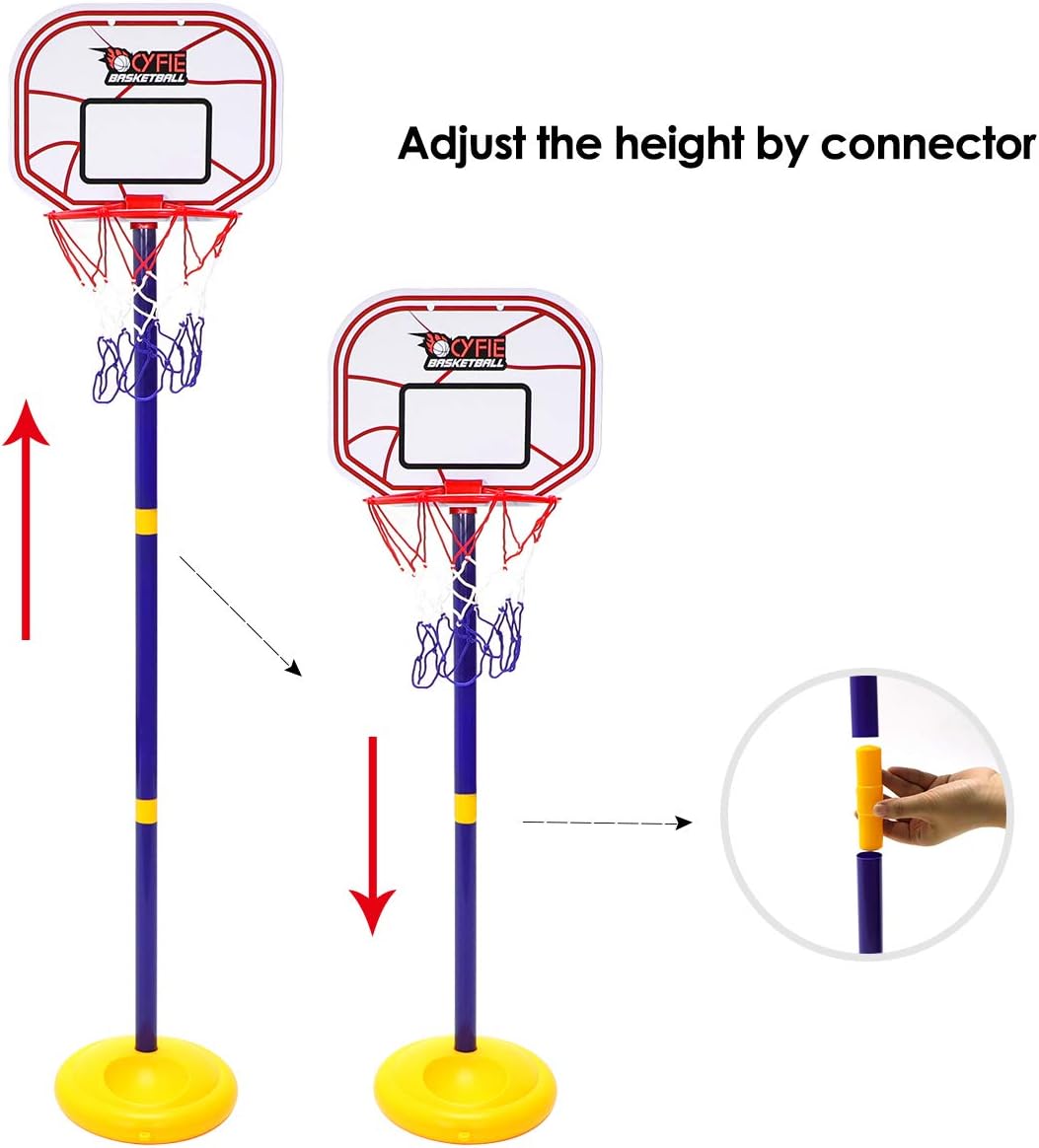 CYFIE Basketball Hoop Set with Stand Base, Adjustable Basketball Stand