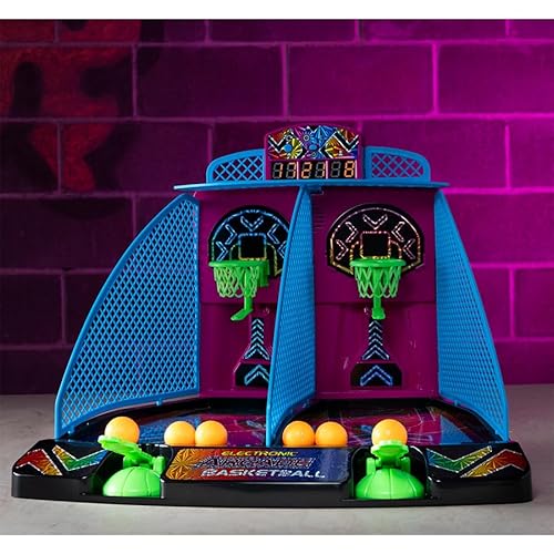 Fat Brain Toys Electronic Arcade Basketball Hyper Neon Games for Ages 6 to 8