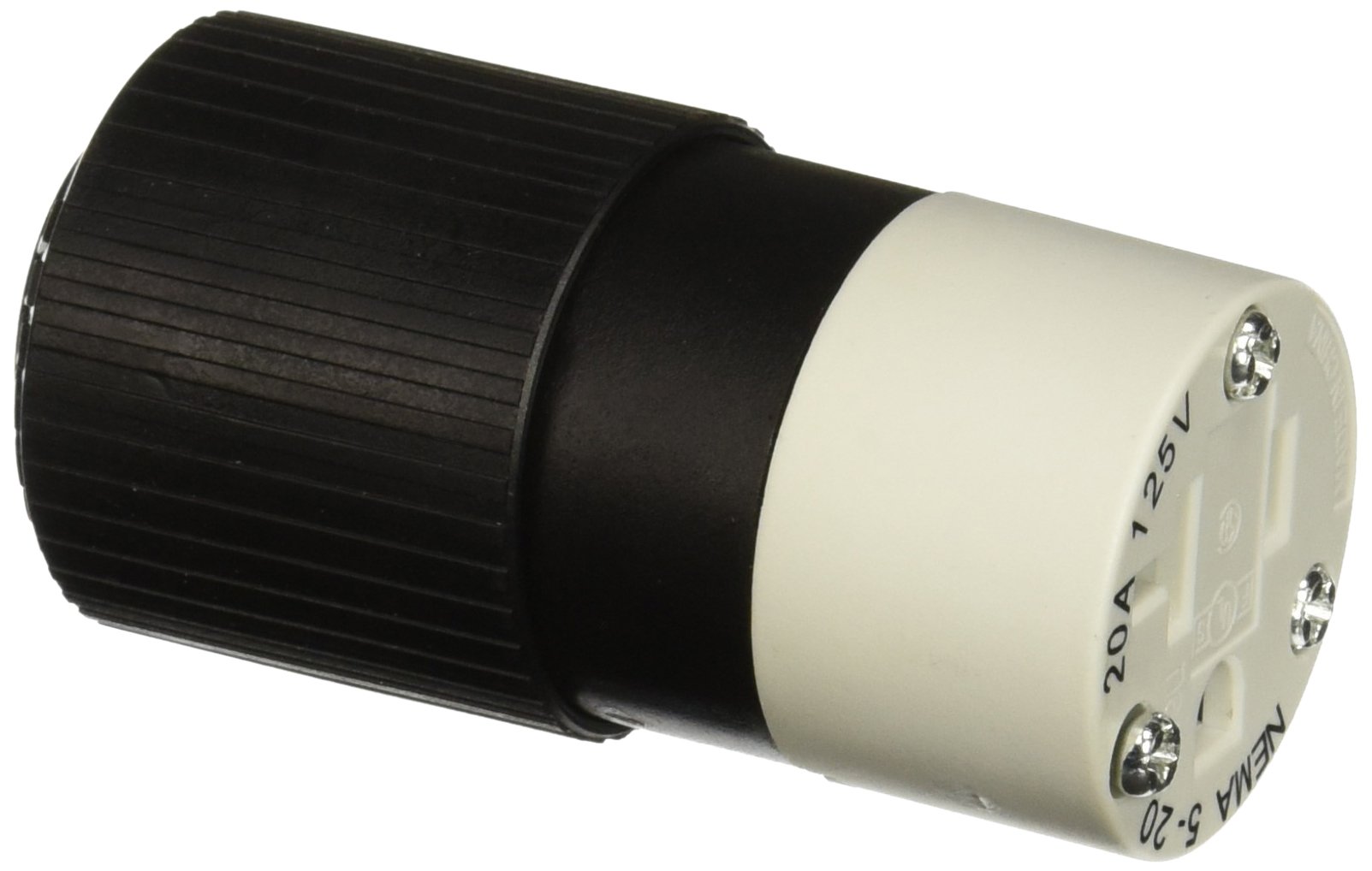 Hubbell 520SC Connector, 20A, 125V, Select-Spec, 5-20R, Black