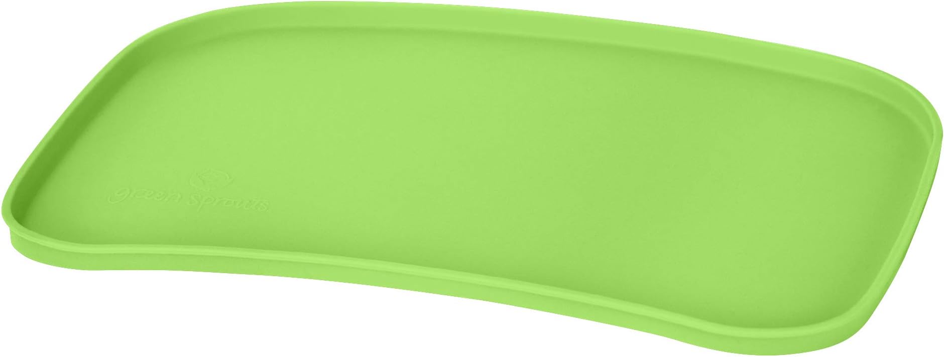 green sprouts Mini Platemat, Silicone helps avoid harmful chemicals, Contoured design fits most high chairs, Helps toddler develop independent eating skills, Heat-Resistant, Dishwasher Safe