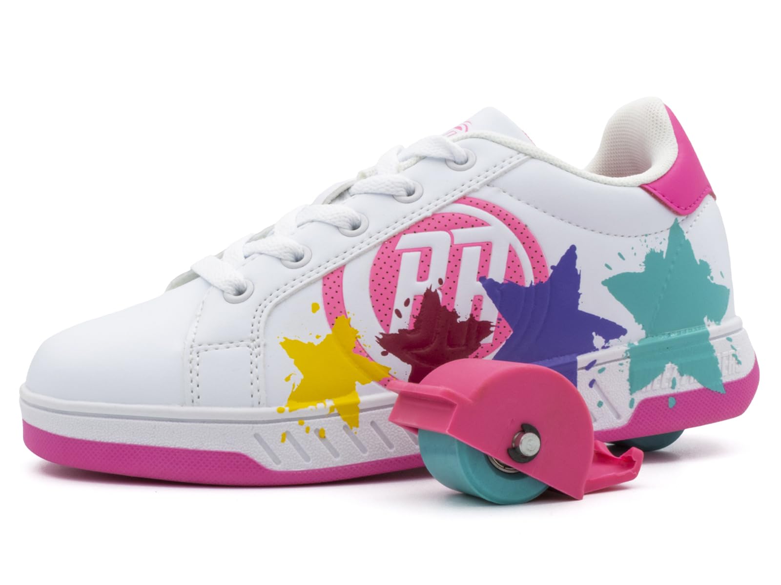 Breezy Rollers Scarpe con Ruote per Bambini I Scarpe con Ruote per Bambini I dai Bambini Scarpe da Strada ai Pattini a rotelle in pochi Secondi I Sistema di clic Brevettato I Scarpe con Ruote per