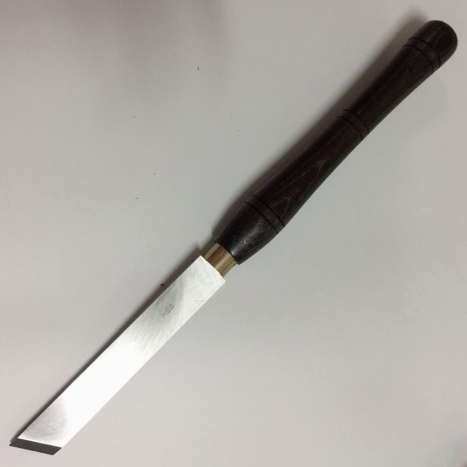 Zpyxbh Black Woodworking Lathe Chisel, Wood Turning Tool With Hss Blade Walnut Handles, Wood Lathe Chisel High Speed Steel Gouge 1 Piece For Beginners, Hobbyists And Professionals,1" Skew Chisel