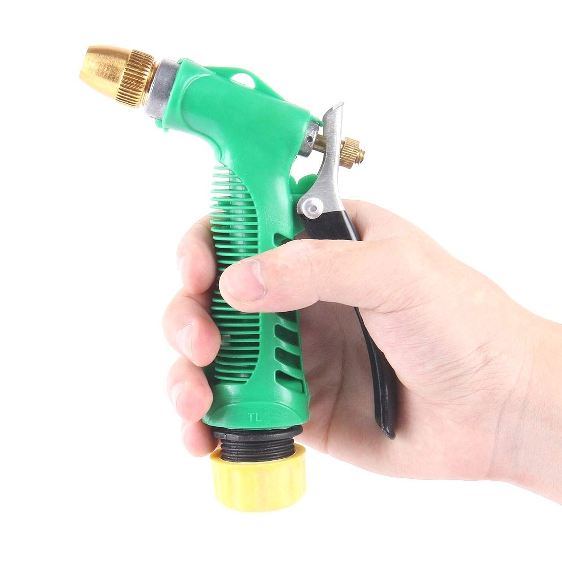 Pistolet D'arrosage Haute Pression Multifonction - Pour Lavage Auto, Jardin, Nettoyage - Poignée Confort Et Buse Réglable - 8