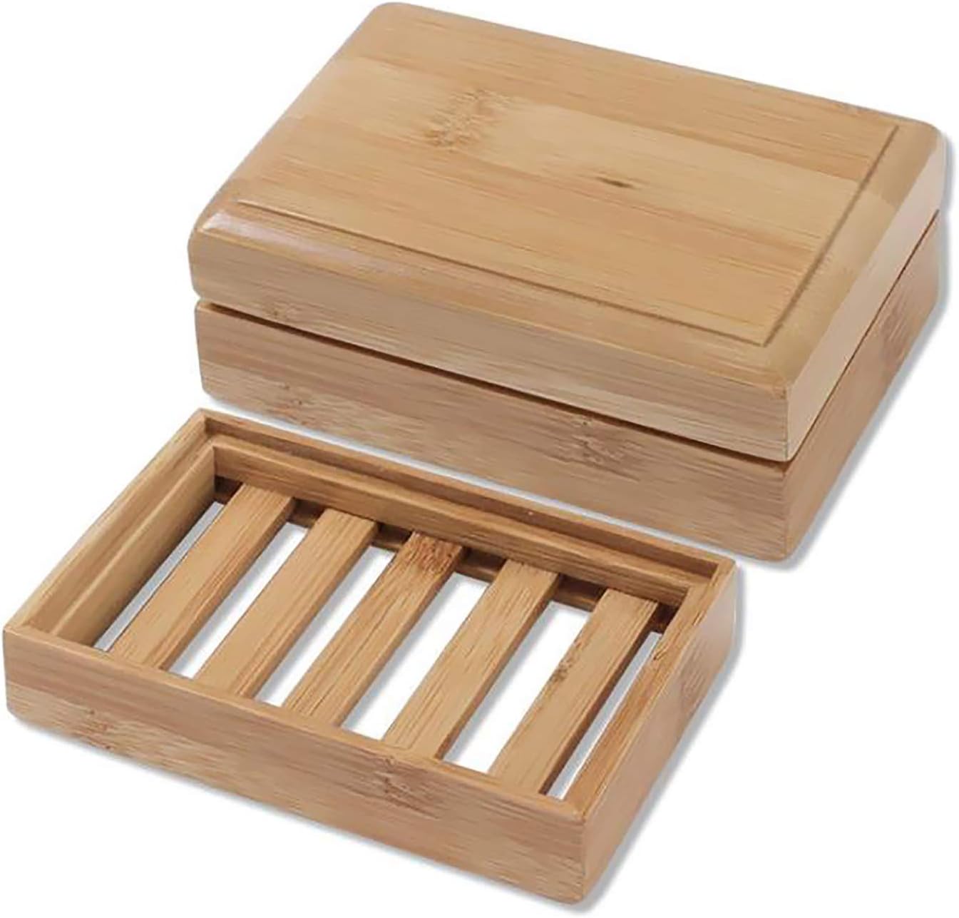 NMFIN Wooden Soap Holders Bathroom Soap Dish,Natural