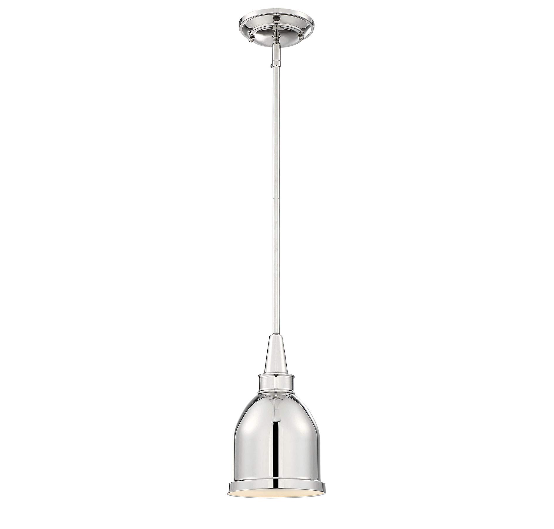 Savoy House 7-4131-1-109, Vintage 1-Light Mini-Pendant, Polished Nickel