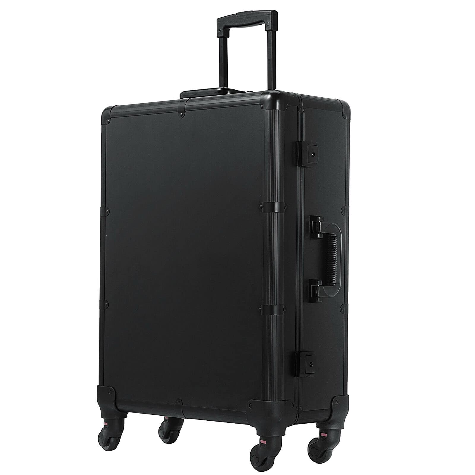 Rolling kosmetyk W/LED. Lekkie lustrzane pudełko kosmetyczne wózek walizka bagażu aluminiowy makijaż Toolbox Wysoka Wydajność