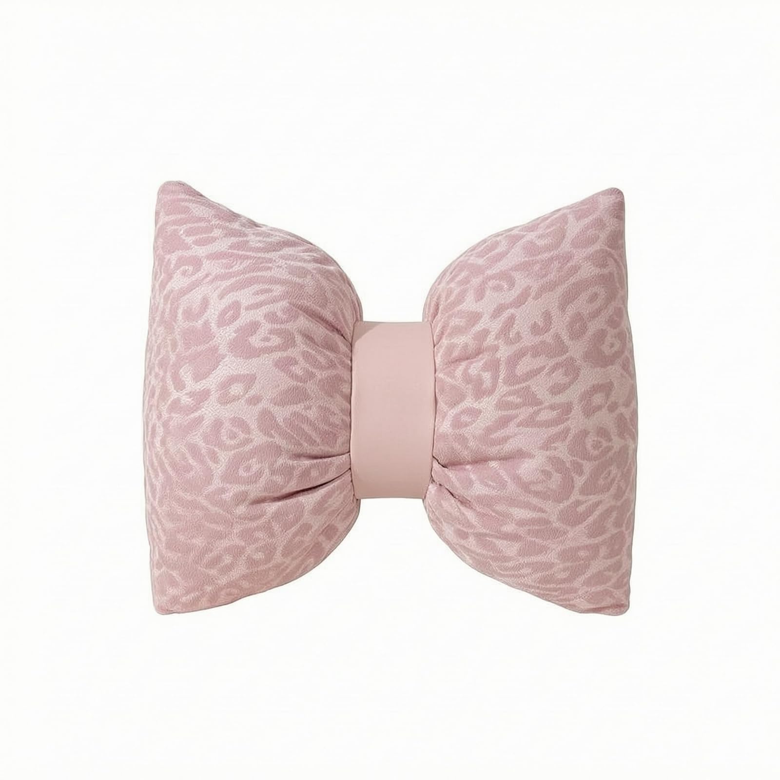 Bow Shaped Butterfly Sofa Cushion Large Leopard Print Cushion Soft Butterfly Pillow Textured, Pink | Decorative Nursery Pillows | Nursery Bedding-image-9