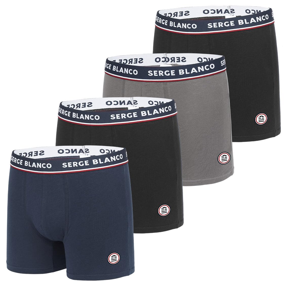 Men's Serge Blanco Boxer Ser/1bcx4 Underwear (Pack of 4)-picture-15