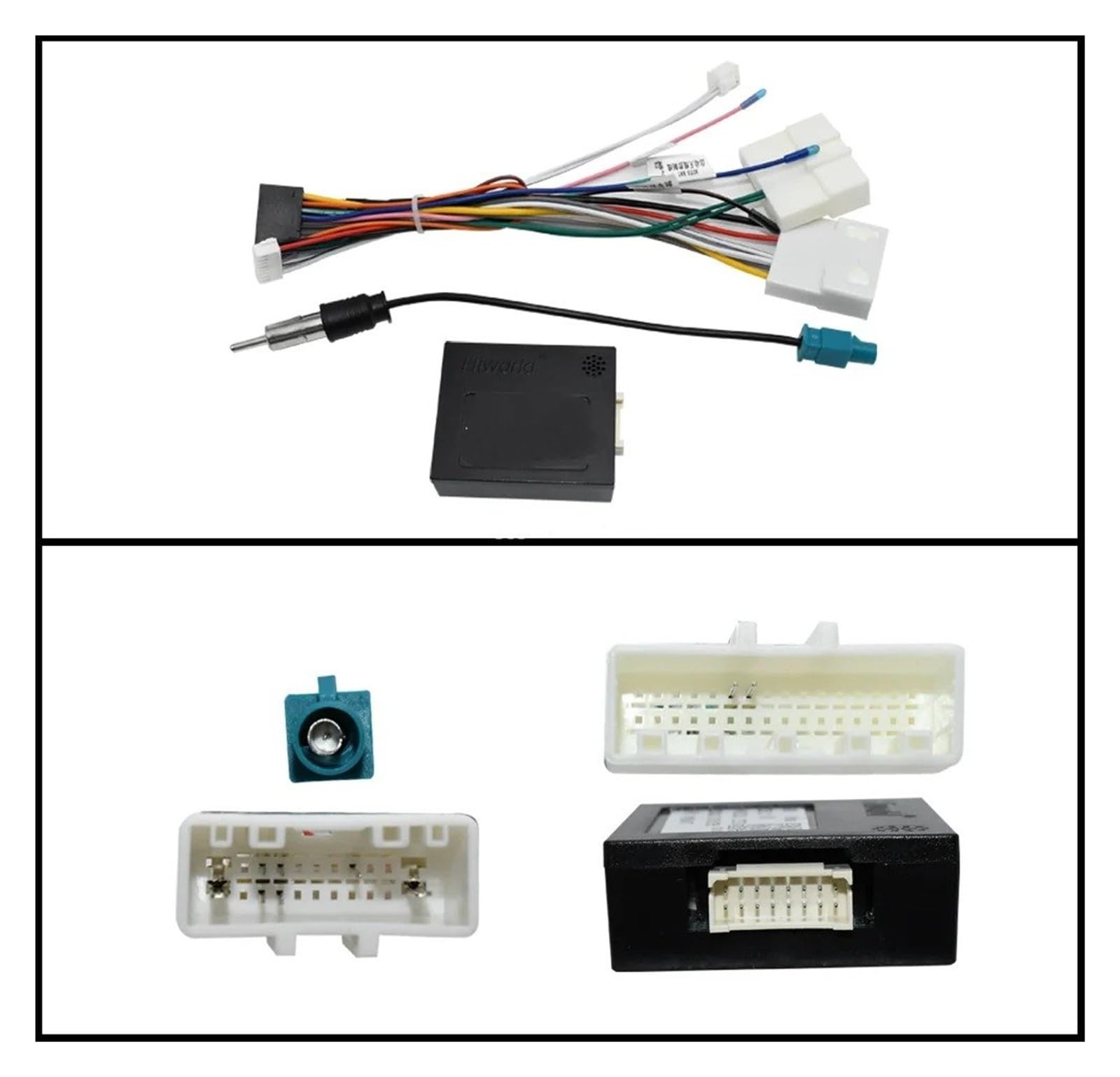 Mascherina Autoradio Cornice Stereo per Benz per Smart per Fortwo C453 A453 W453 2014-2020 Auto Radio Fasce Telaio 9 Pollici 1DIN Stereo Pannello Cavo Alimentazione Canbus