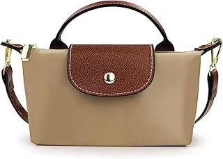 Energather Mini Crossbody Bags for Women, Top Handle Small Crossbody Purse with Adjustable Strap, Nylon Small Handbags