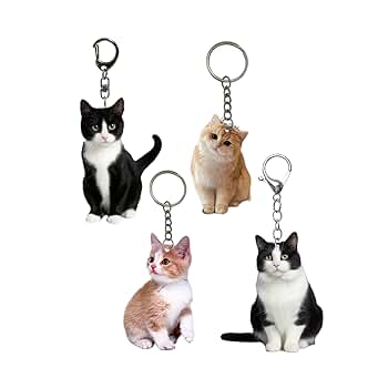 キャッセリーニ　猫　チャーム　ねこ　猫のキャラクターキーホルダーセット 2025年最新】キャセリーニ キャットチャーム Casseliniの人気