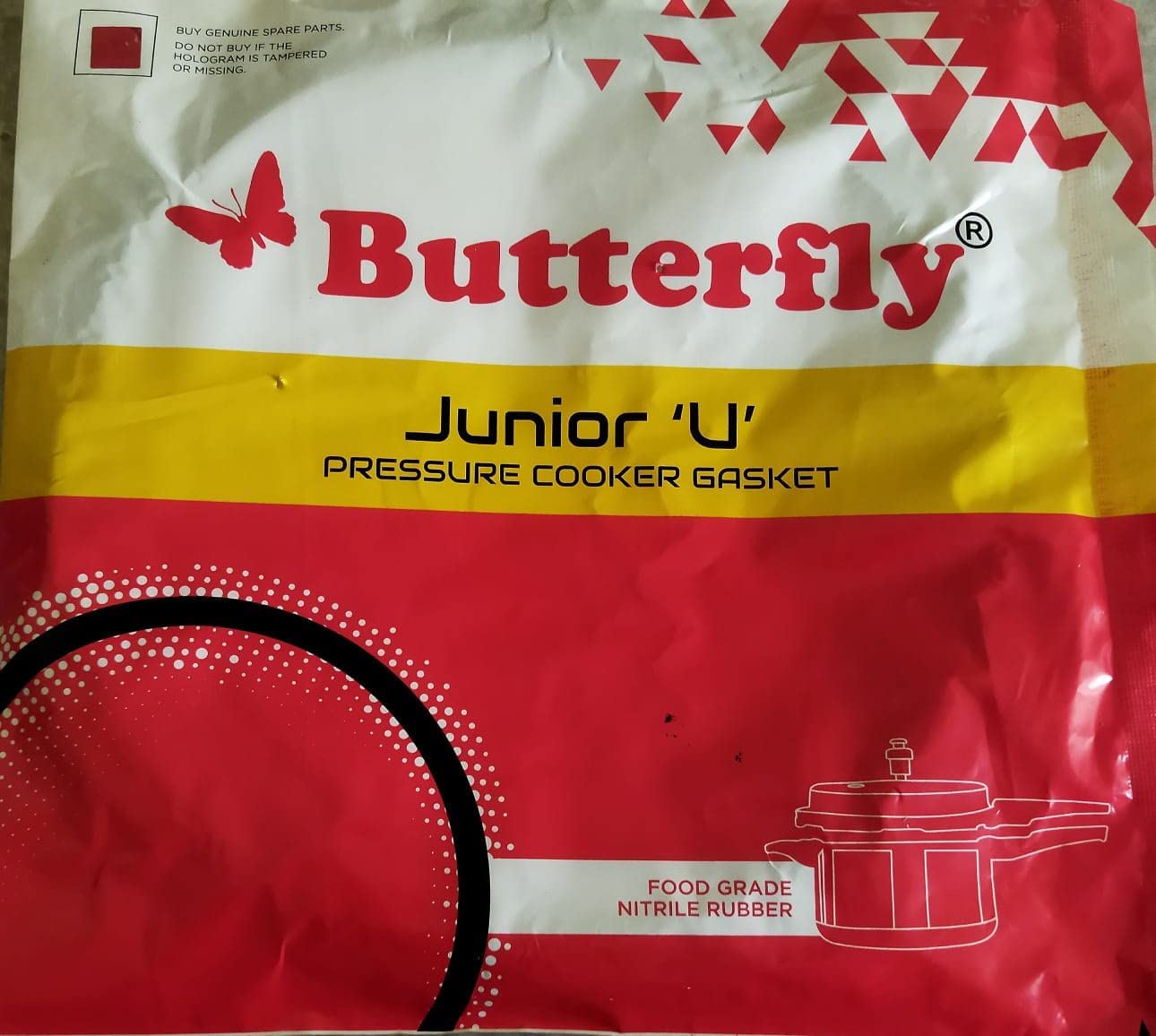 Buy Butterfly Rubber JuniorU Pressure Cooker Gasket For 5/5.5 / Junior Pressure Pan 3.5 Ltr
