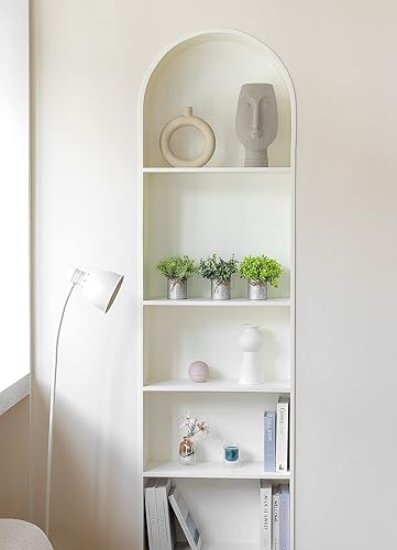 Miniatura 3 de Mkono Suculenta artificial en paquete de 3 mini terrarios geométricos de vidrio y juego de 3 mini plantas artificiales en maceta, vegetación de mesa