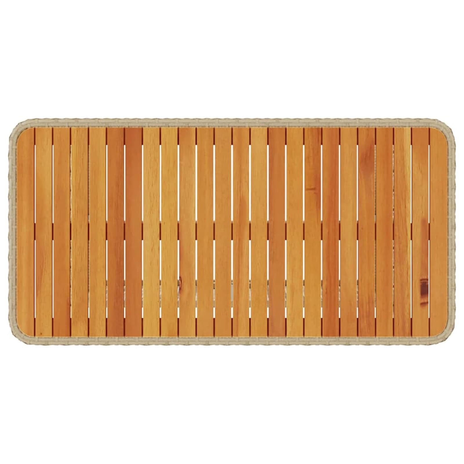 Geecher Set da Pranzo per Giardino, in Polyrattan Beige con Tavolo 100x100 cm e 2 Sgabelli, Cuscini Imbottiti e Struttura in Acciaio, per Terrazza e Giardino