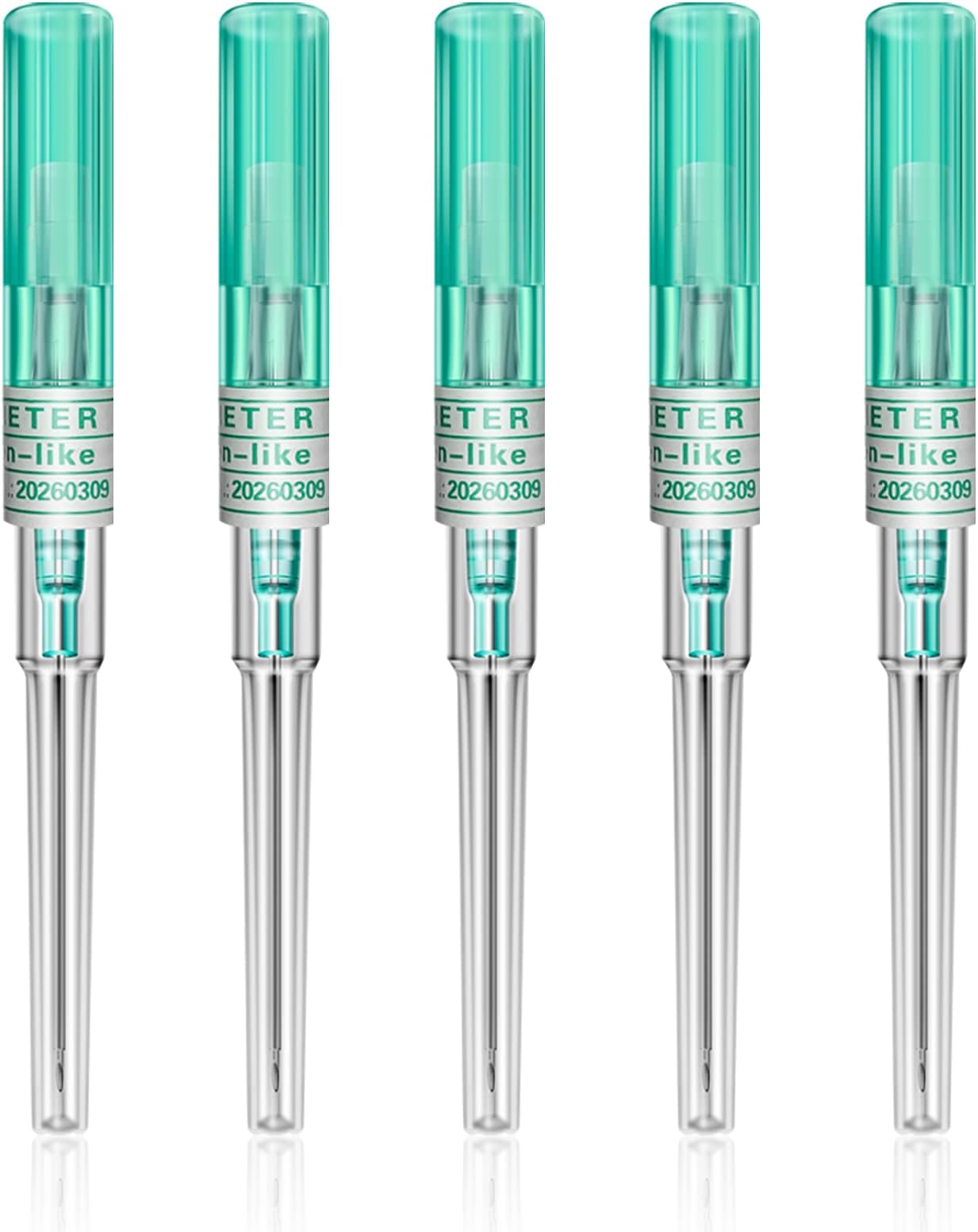 Catheter Needles - Autdor 5Pcs Piercing Needles 18 Gauge IV Catheter Needles Ear Nose Piercing Needles Stainless Steel Hollow Needles for Ear Nose Lip Tongue Belly Navel Nipple Cartilage Piercing Kit