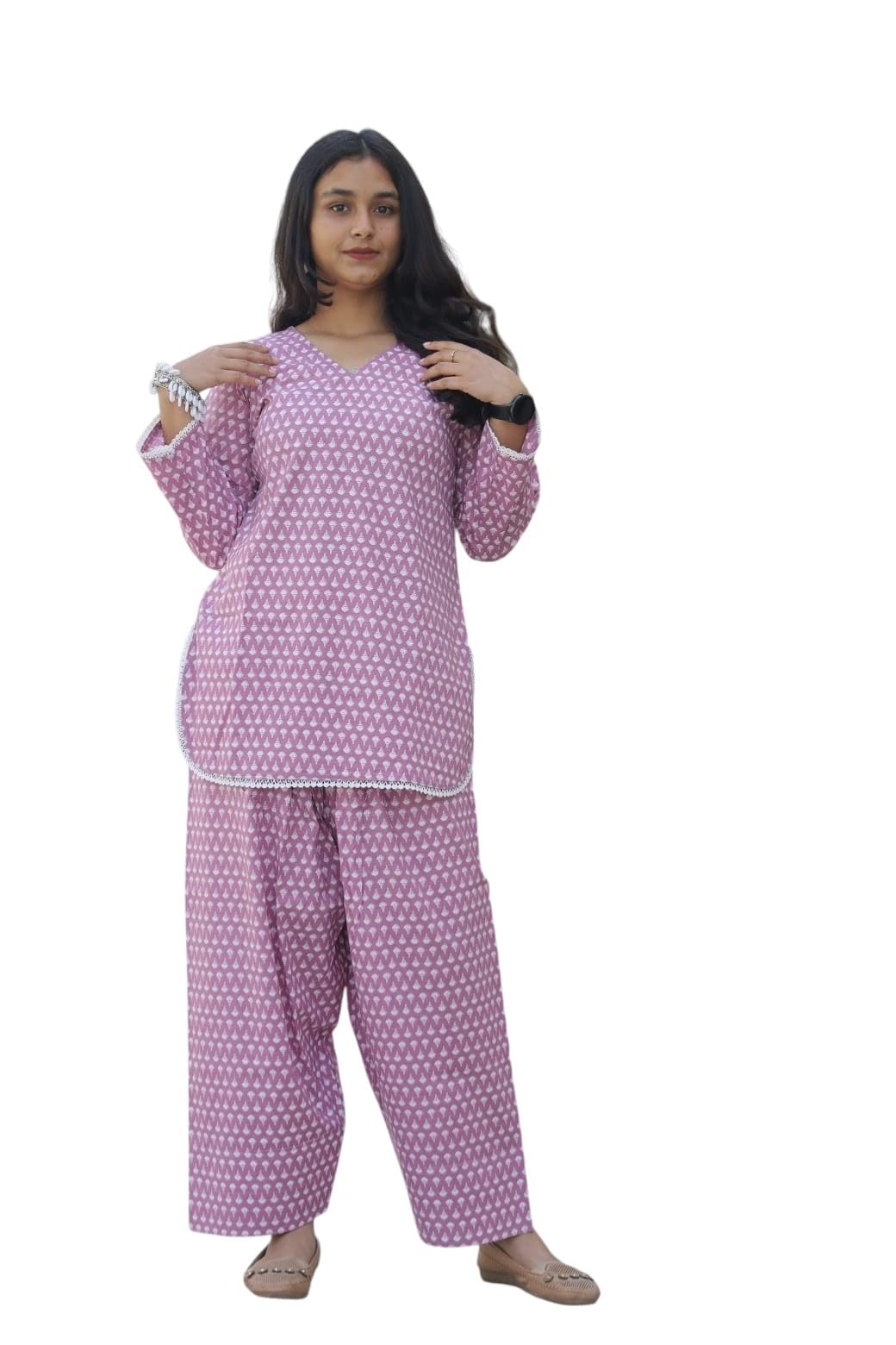 utsarika Women Printed Kurti Pant Set | Stylish Ethnic Co-Ord Set for Women Comfortable Fit Kurti with Pants-picture-28