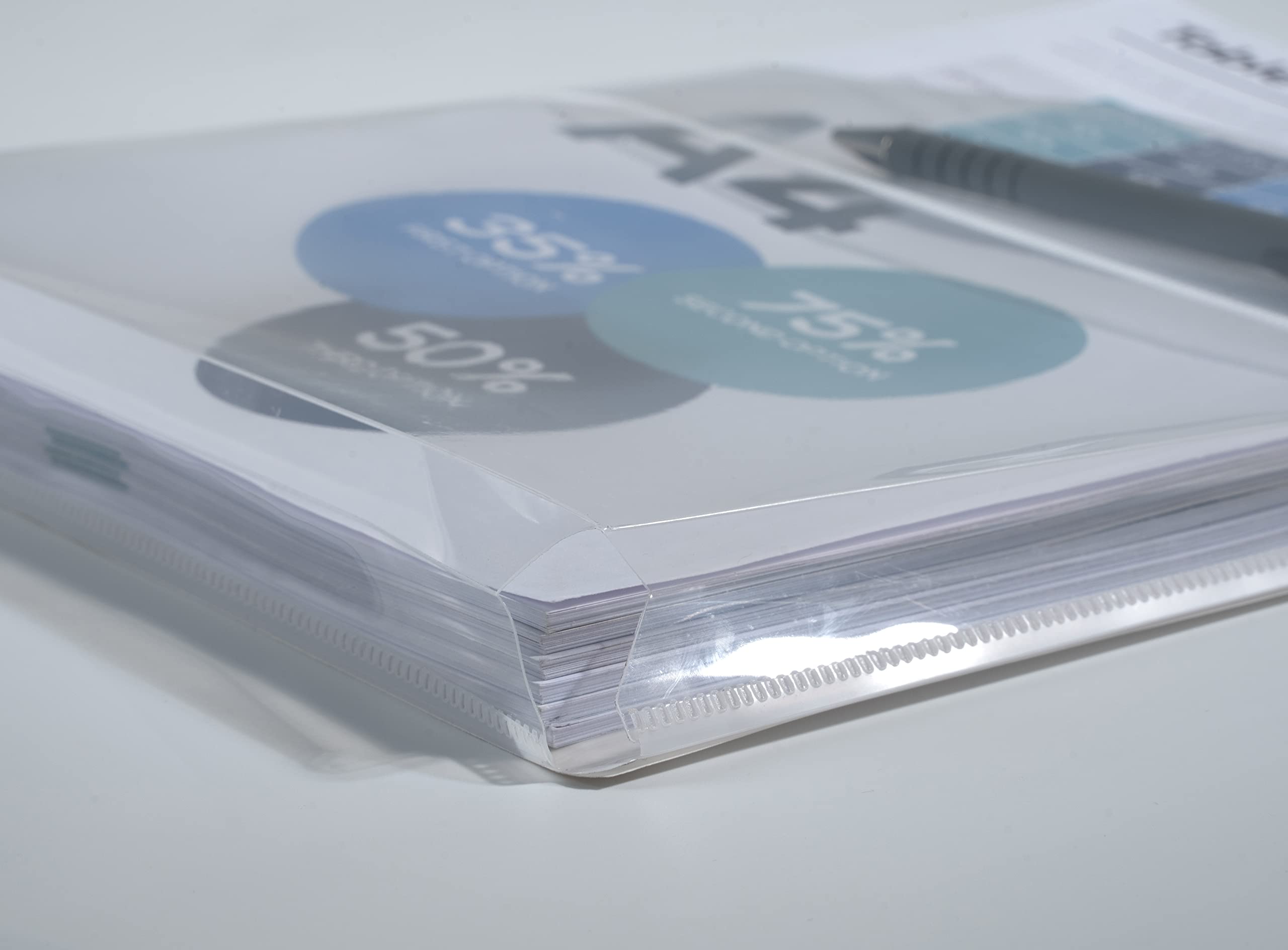 EXACOMPTA Sachet de 2 pochettes adhésives à soufflet - A4