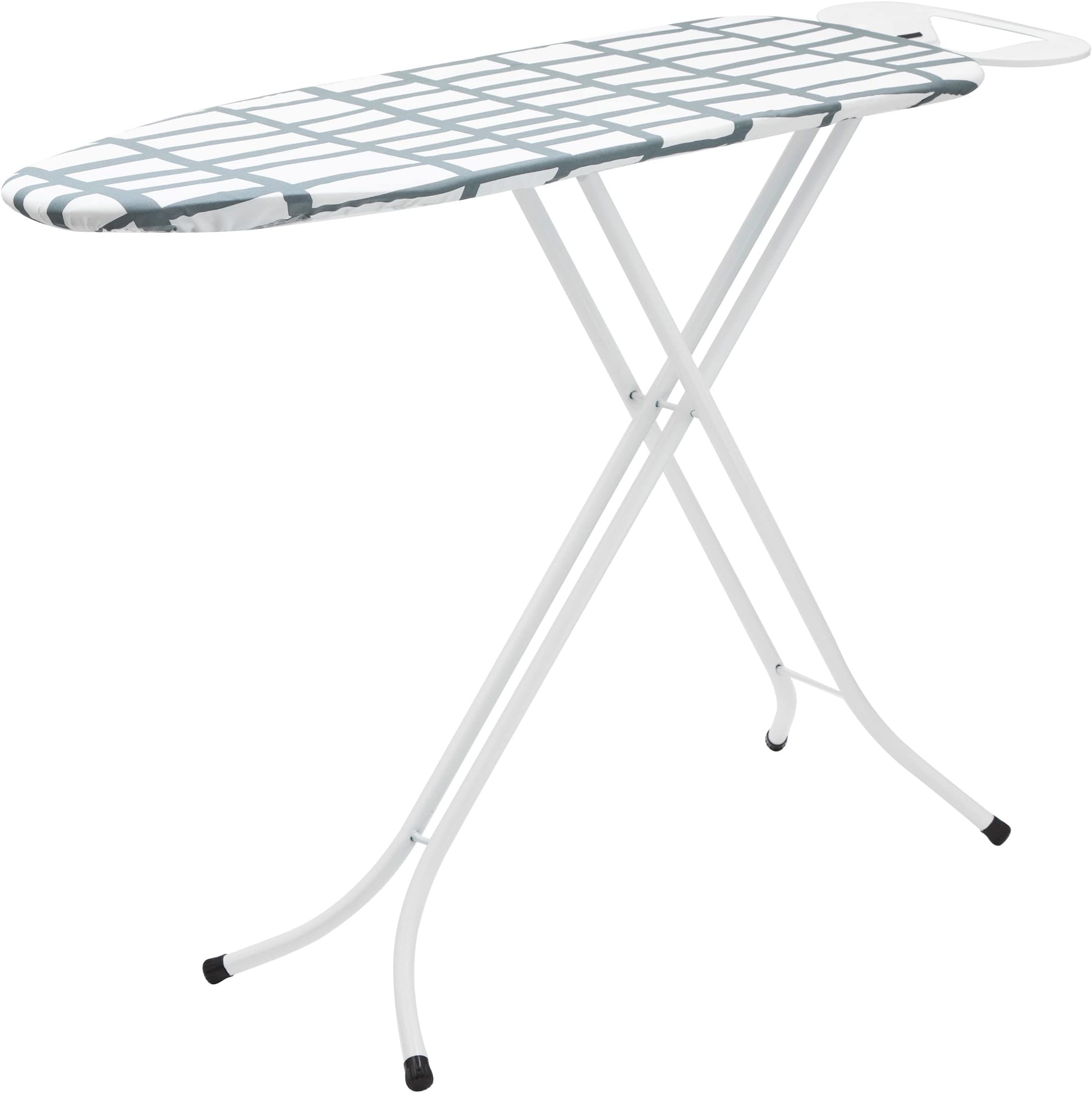 Pifco® Medium Ironing Board - Foldable, Height Adjustable, And Ultra Lightweight Iron Board - Sturdy 4 Leg With Strong Frame And 100% Cotton Cover Ironing Boards - Perfect For Small Spaces