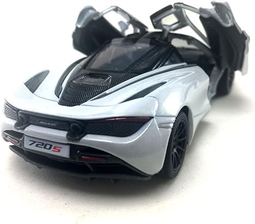 Miniatura 4 de Kinsmart McLaren 720s White 136 DieCast - Coche de juguete coleccionable Hobby Super Sport Car Collection