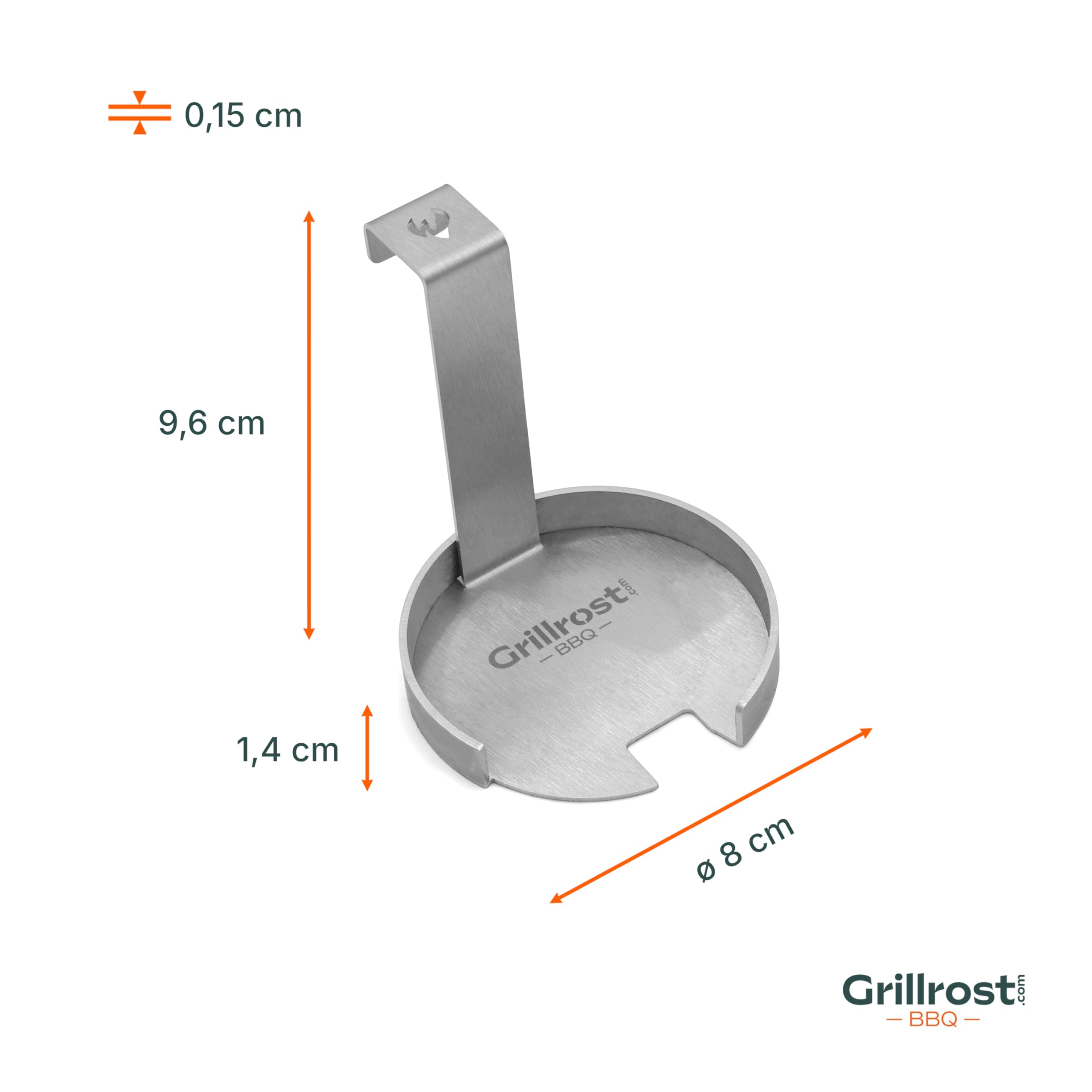 Grillrost.com Das Original Pelle à Cendres pour Les barbecues à pellets Traeger - remplace l'aspirateur à Cendres