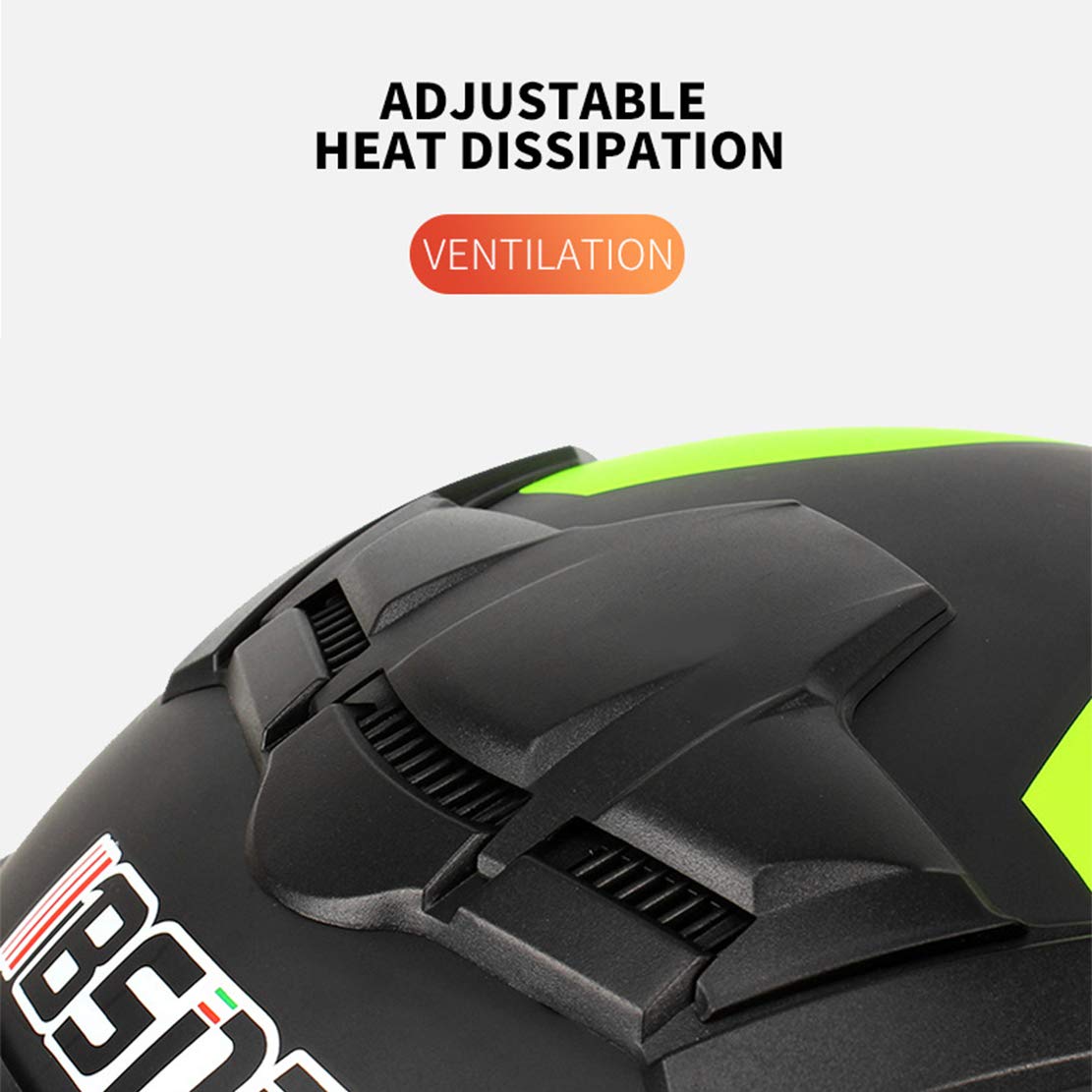 ATK Kask motocyklowy w pełni zakryty z osłoną przeciwsłoneczną, zdejmowana podszewka, łatwy do czyszczenia, dla mężczyzn i kobiet, SPR, srebrny