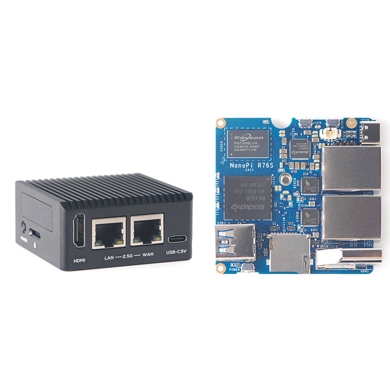 Amazon.com: NanoPi R76S Mini Router, RK3576 Octa-Core SoC with AI