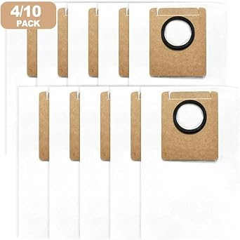 Self-discharge compatible dust bag, EZVIZ compatible, RS20 Pro 4/10 pack filtration performance. 4pcs