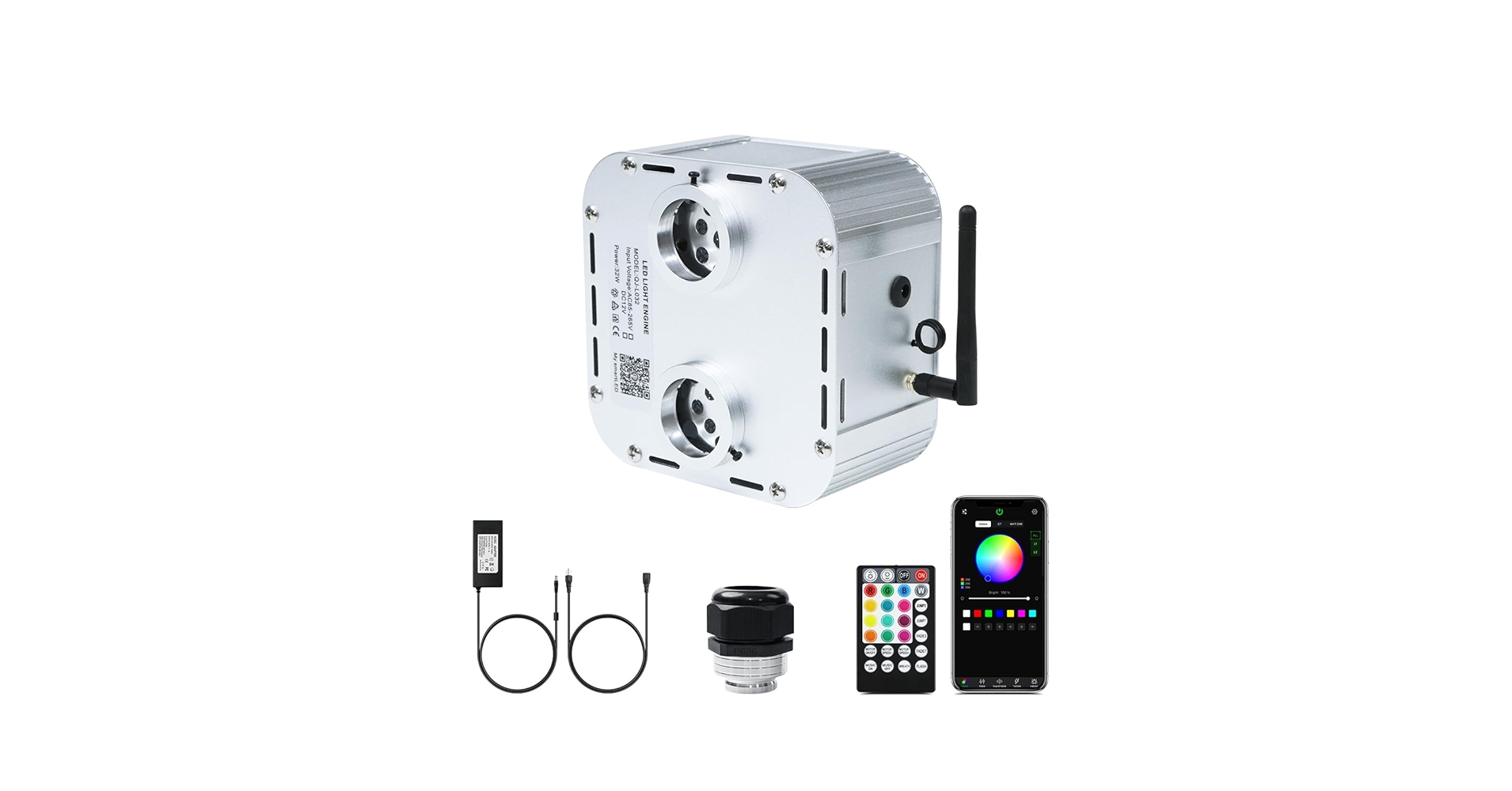 starlight✳︎ AMKI Updated 16W RGBW Fiber Optic Light Twinkle + Sound