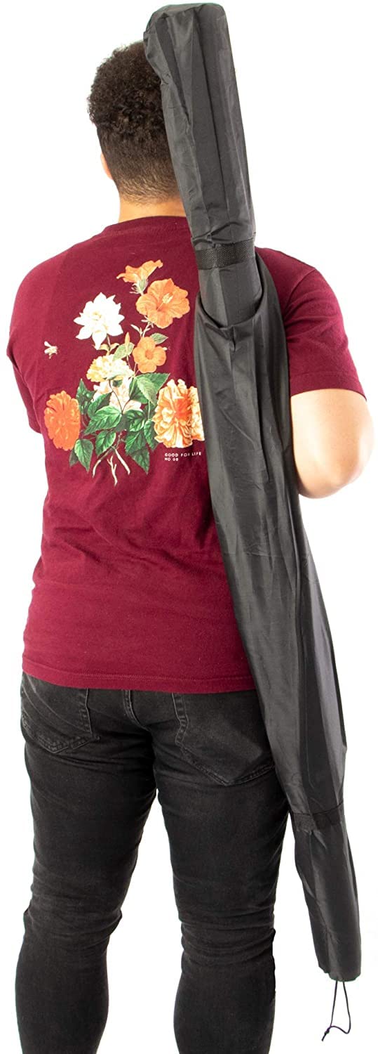mata do pokera, Profesjonalna mata do pokera z torbą transportową, filcowa gry w karty(Black,24inch)